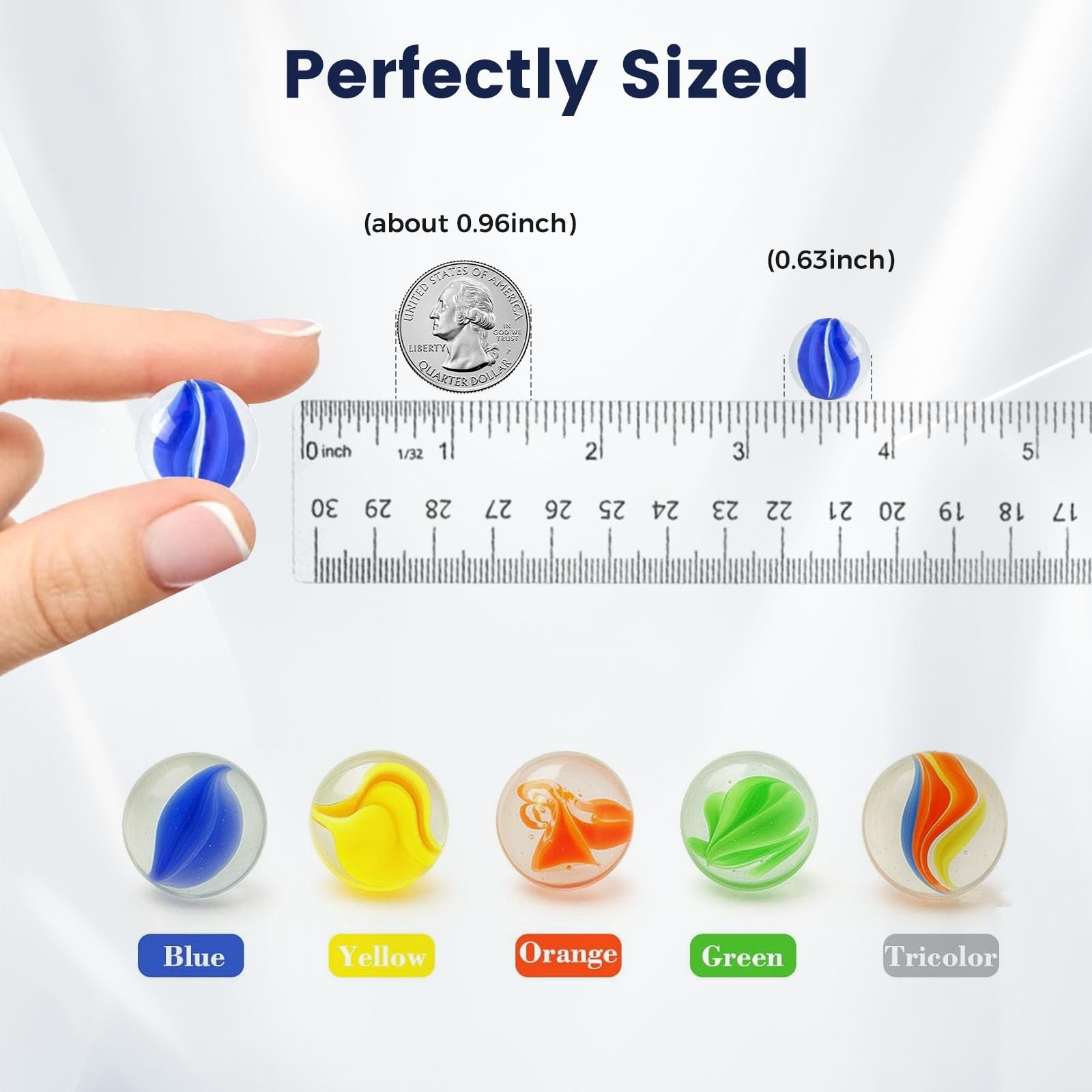 SallyFashion 240PCS Marbles for , Cat Eye Marbles Mixed 5 Colors for Chinese …