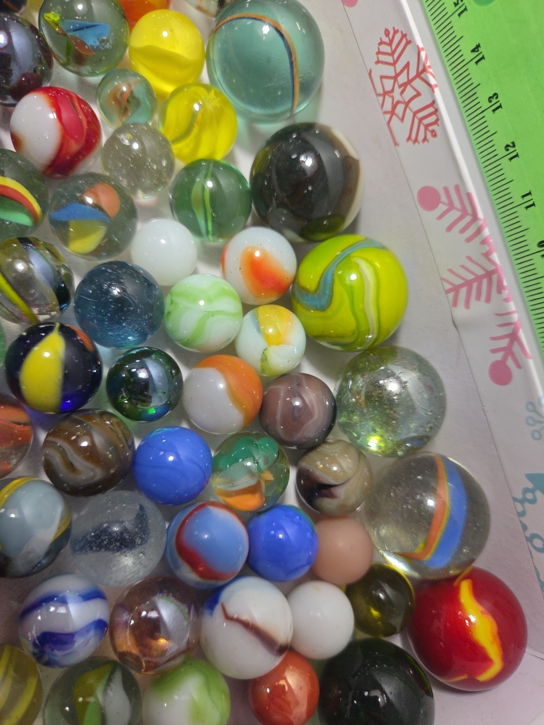 Variety Marble Lot Pee-wee ToeBreaker Shooter Player Vitro Akro Peltier Jabo Mix