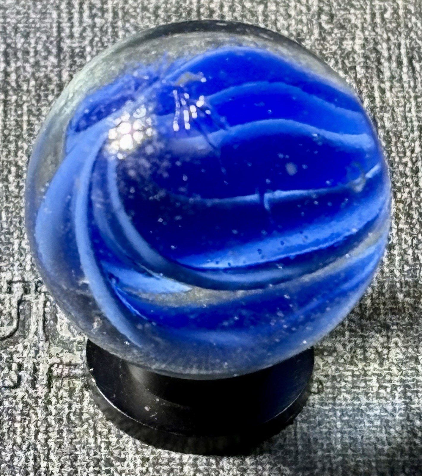 VTG Vitro Six Finger Caged Cats Eye Shooter Marble .94” Some Play Wear See Pics