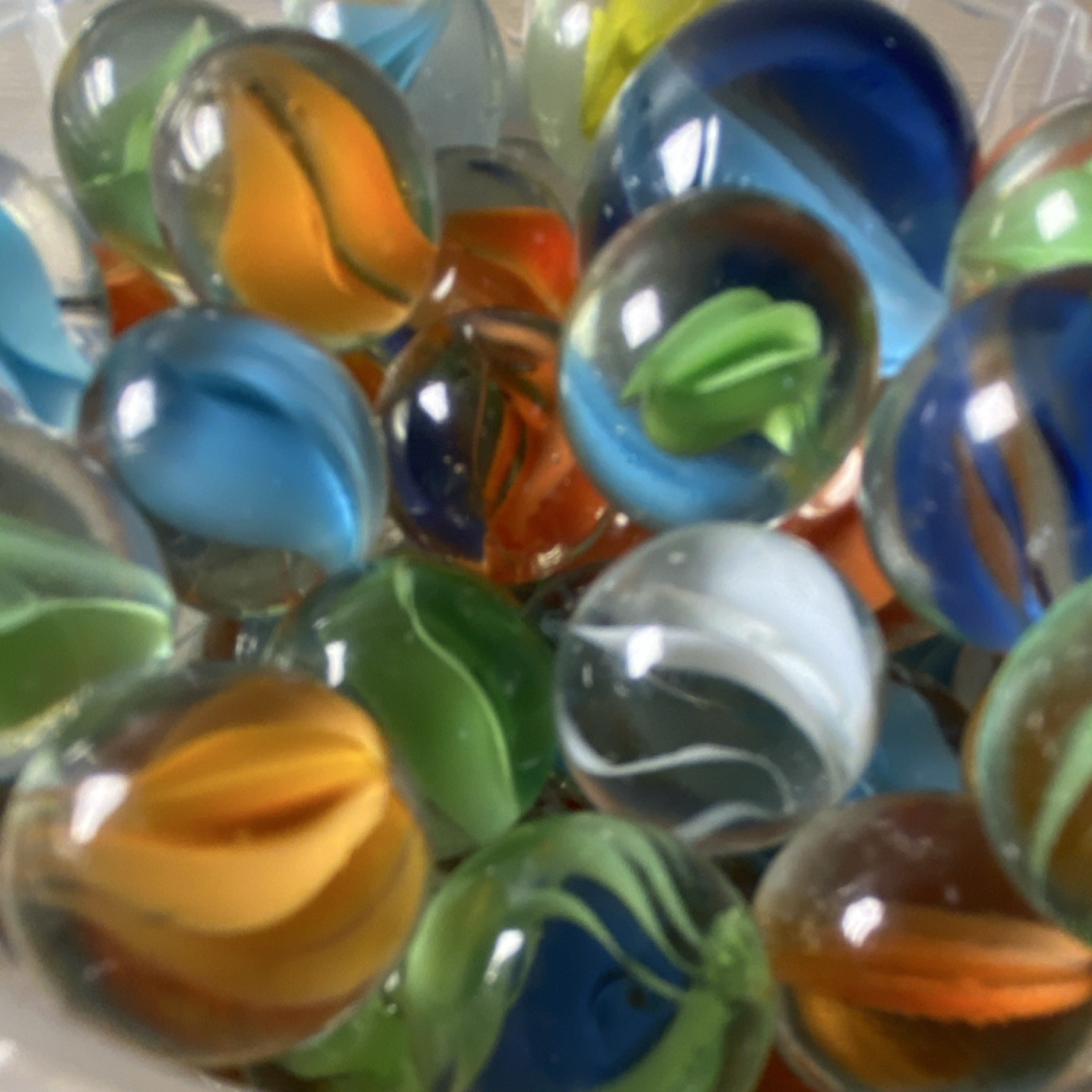 Cat’s Eye Style Glass – Mixed- unsure of age