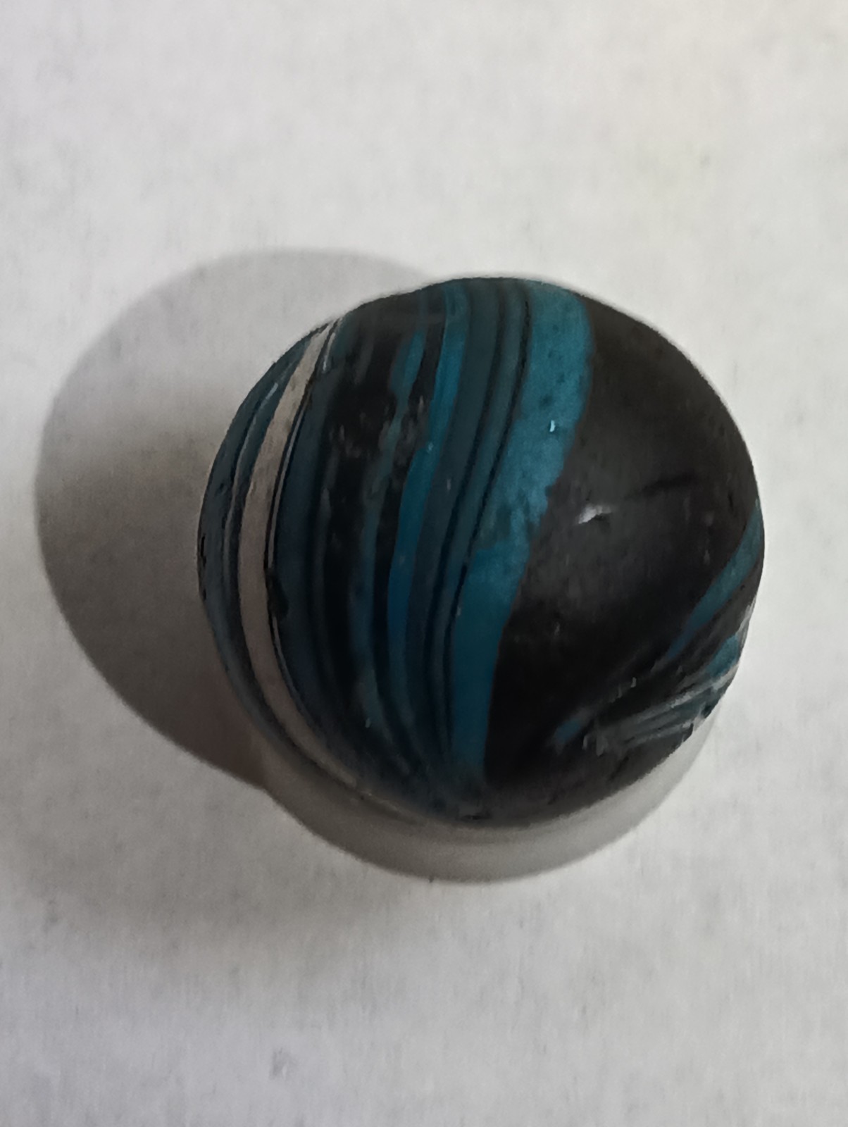 Indian Marble As The Pictures Show This Is A Nice Survivor. 21/32 Inches