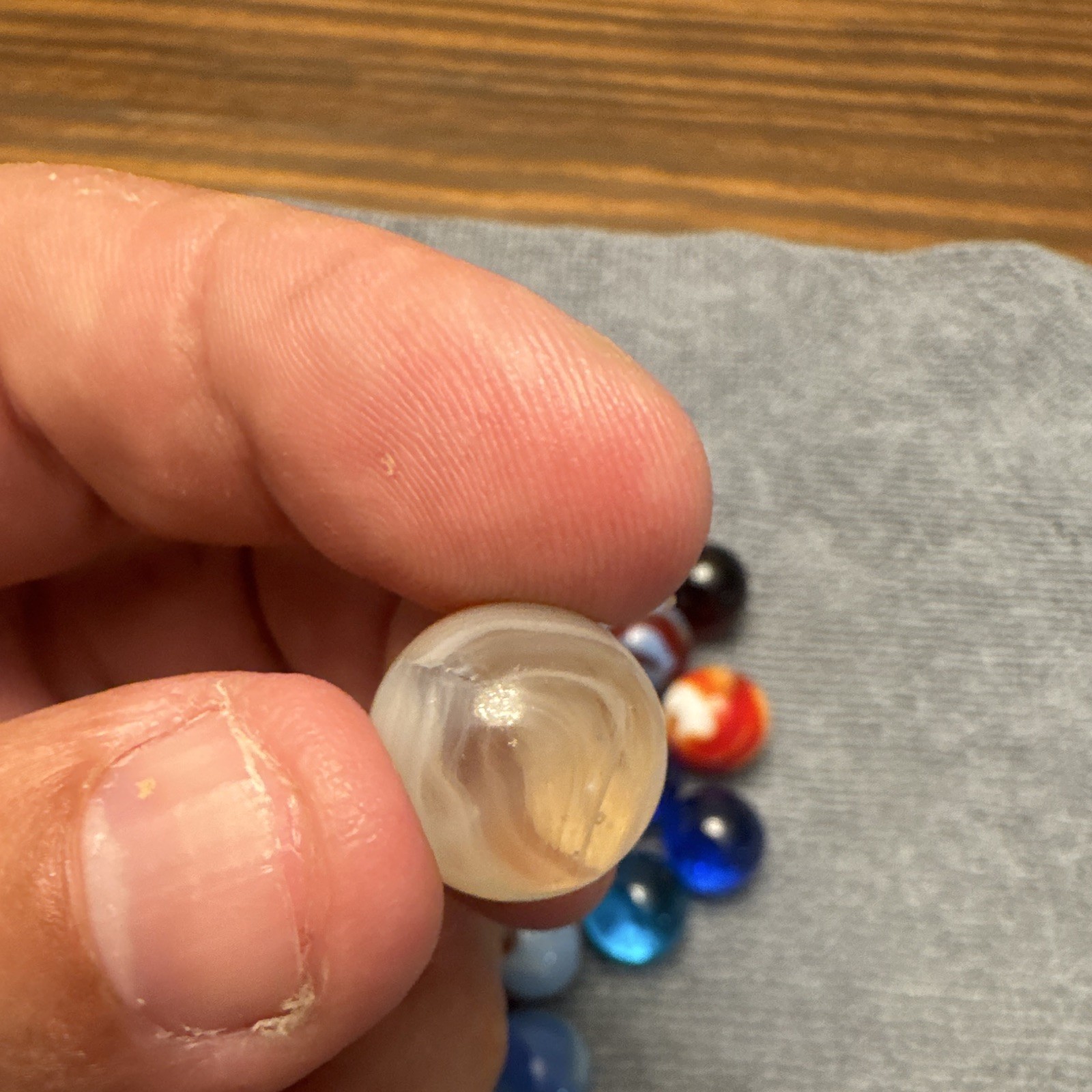 Lot Of Vintage 1940’s 50s Swirl Cat Eye Glass Marbles