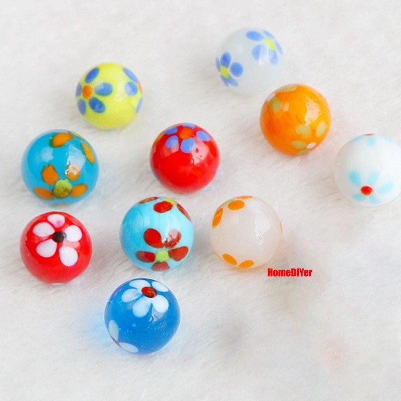16-18mm Colorful Glass Marbles Kids’ Gifts Toys Games Craft DIY Decorative Balls