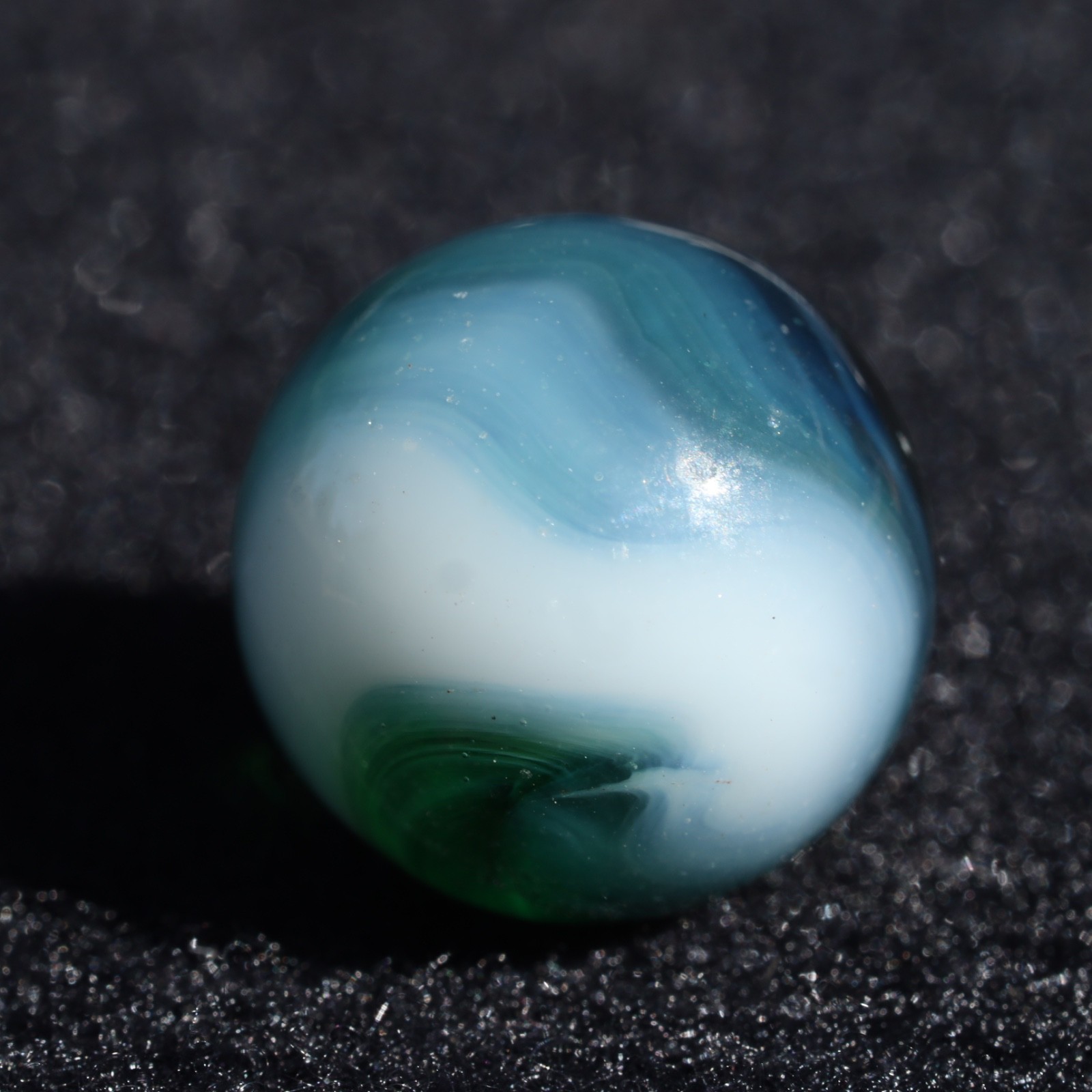 ALLEY Green WV West Virginia Swirl Marble 5/8″ M- Combined Shipping