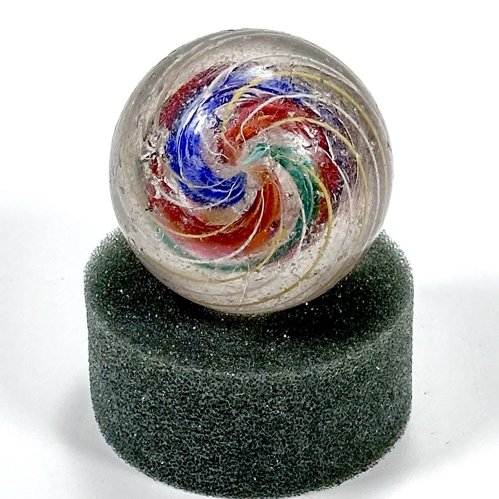 LARGE Antique Handmade German Marble DIVIDED RAZOR RIBBON CORE 1.99″ 50mm