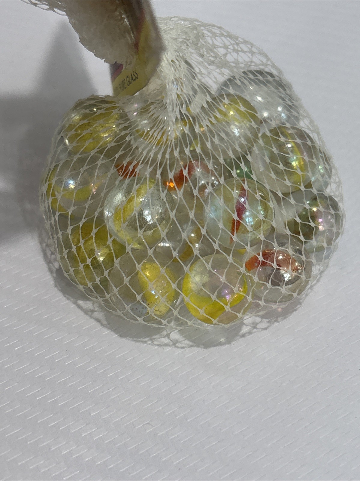 “FLAMES” VACOR MEGA MARBLES Vintage 1990s Net Bag 24 16mm/1 25mm Shooter
