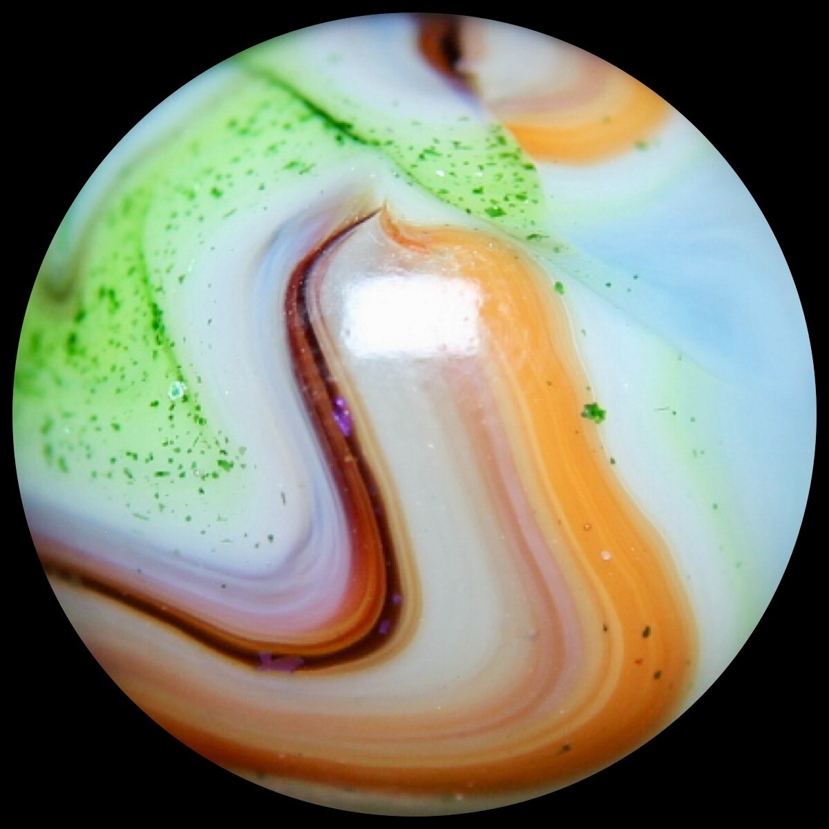 DAS Harvest Moon Marble Collector Series: Dichroic Sparkles