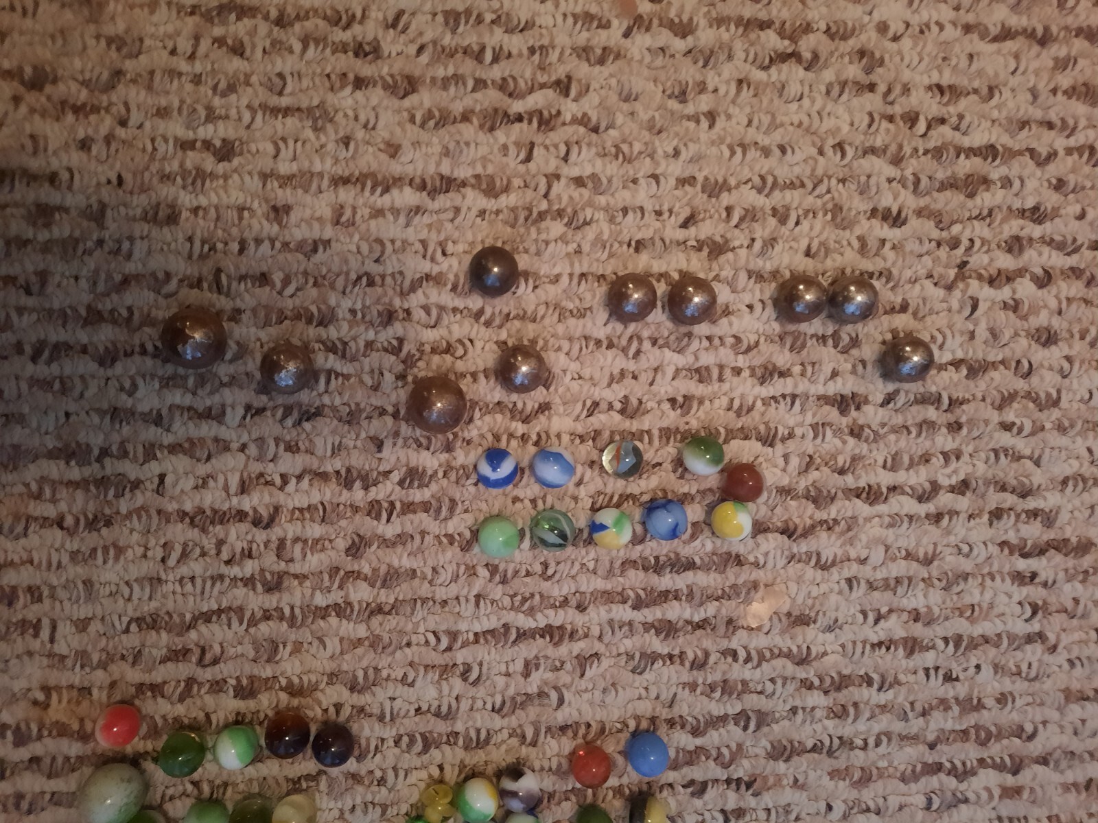 576 Vintage Kids Marble Marble Collectors Mix 1950s & 1991ish Mammoth Shooter
