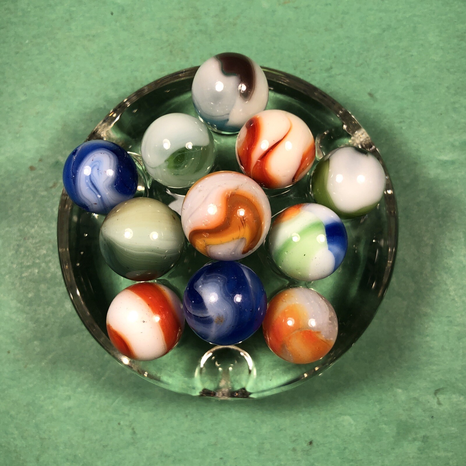 Vintage Marbles | Approximately 1/2″ | Lot Of 11 | Nice Patterns | Lot #155