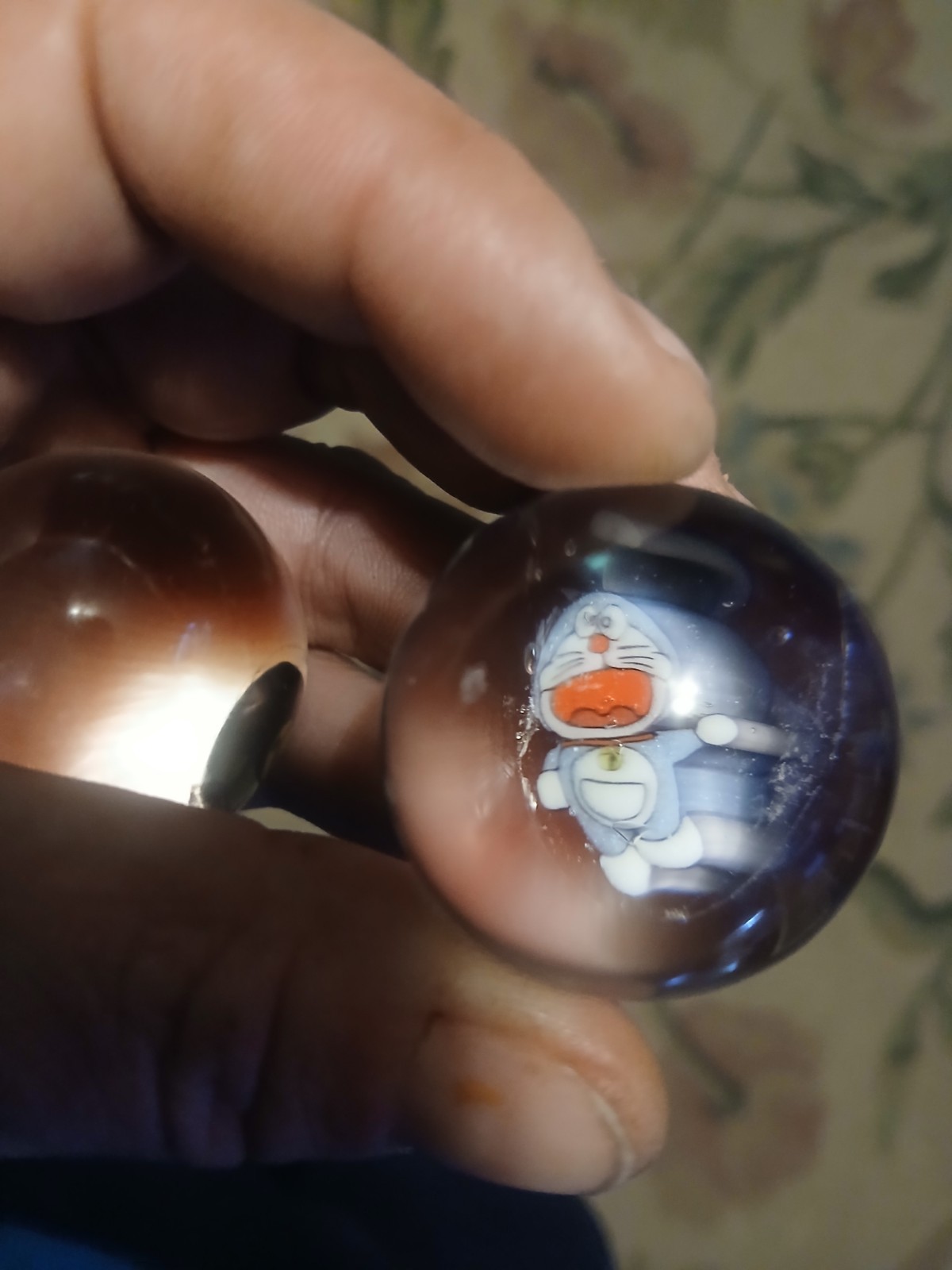 Pair of Milli Marbles Hand Blown Glass
