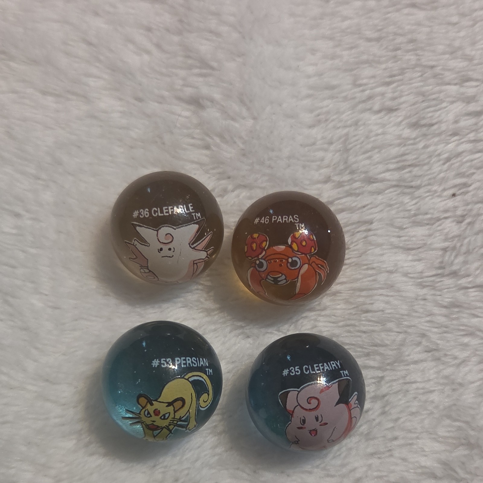 Nintendo Pokémon #151 Mew Marble Bag & 10 Printed Glass Marbles