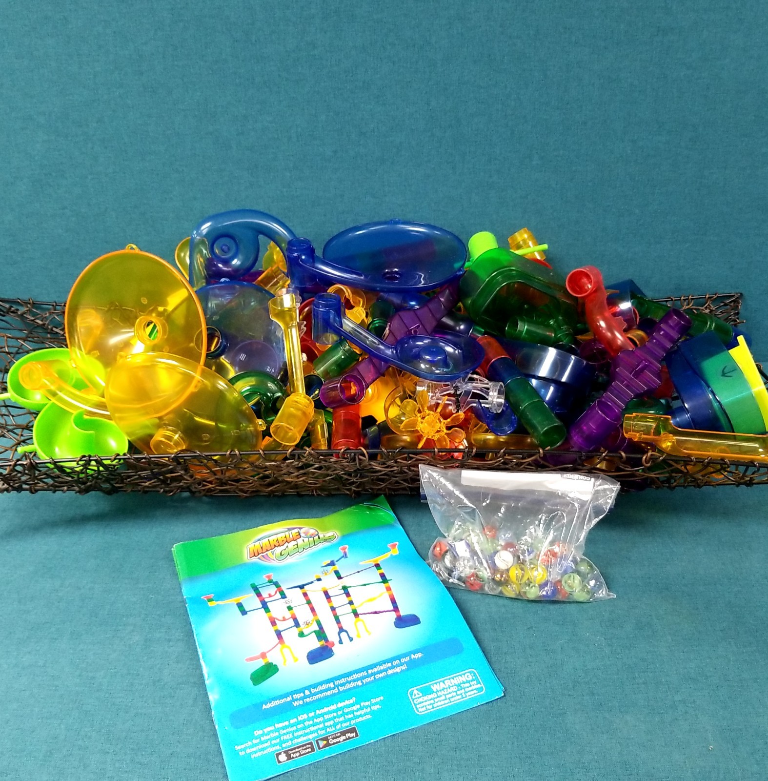 Marble Genius Marble Run Super Set Incomplete Add On Pieces w/ Directions