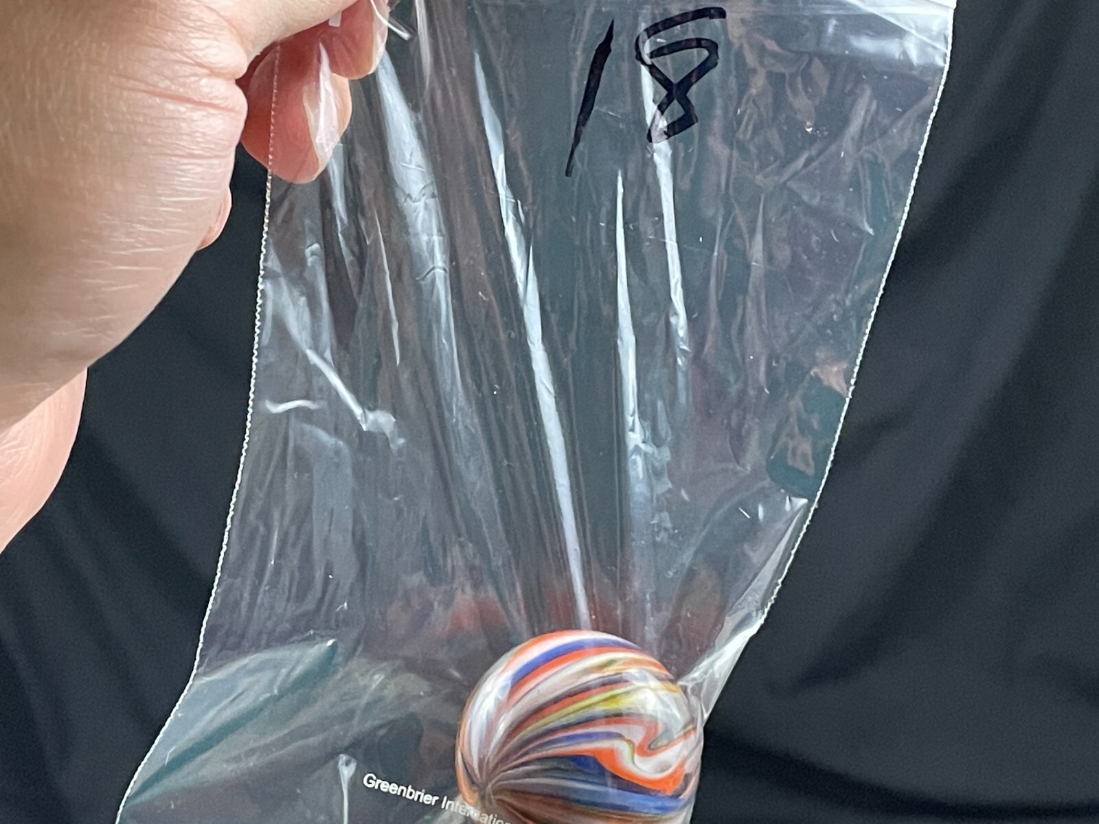 Rick Davis Glass Art Marble 1.48″ Signed