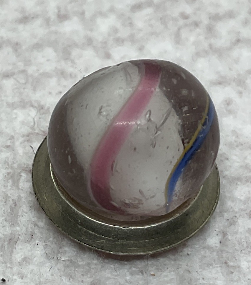 A German Handmade Pee Wee Solid Core Marble. Measures .48” Near Mint + Condition