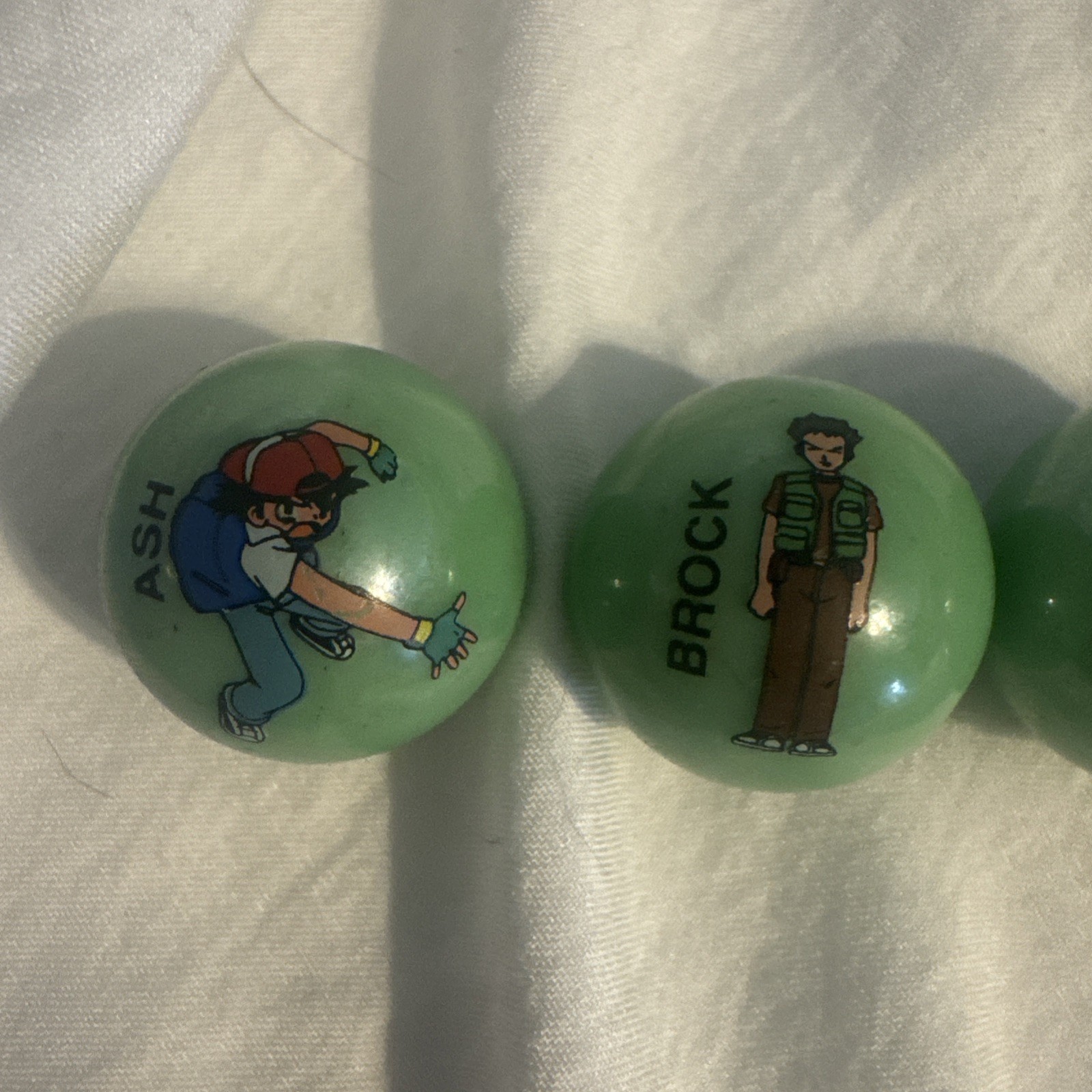 RARE Vintage 1998 Pokemon Marbles Human Trainers Lot – Ash Brock Jessie Toy Biz