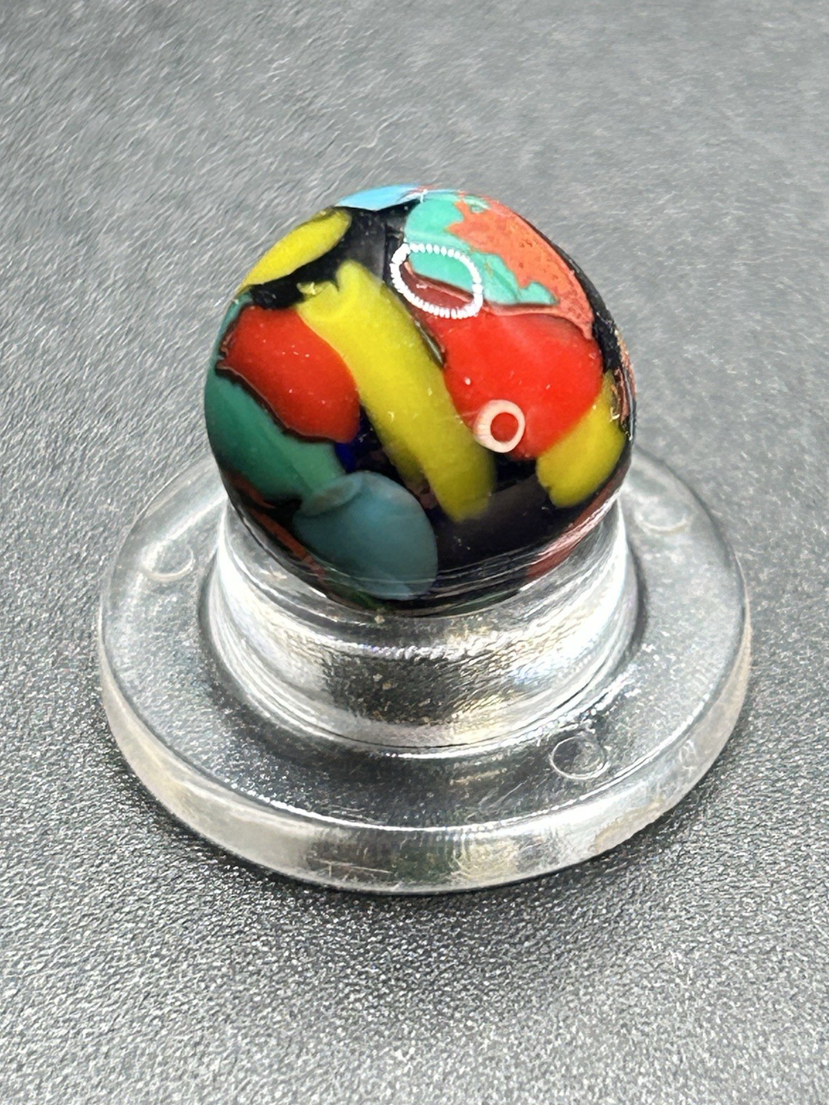 Contemporary Handmade Guinea Marble Pee Wee Marble Winlock Marble? 0.472”