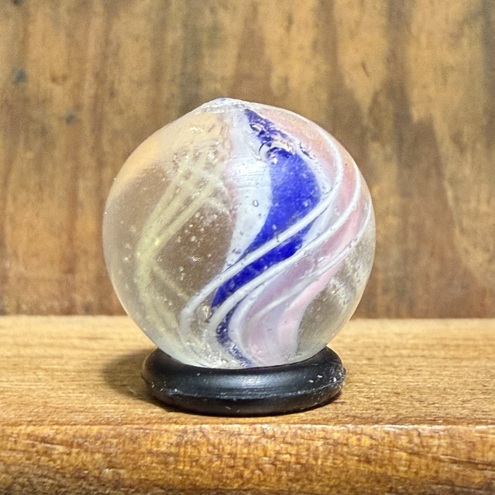 Antique Herman Handmade Solid Core Swirl Marble 17/32” Near Mint | 290