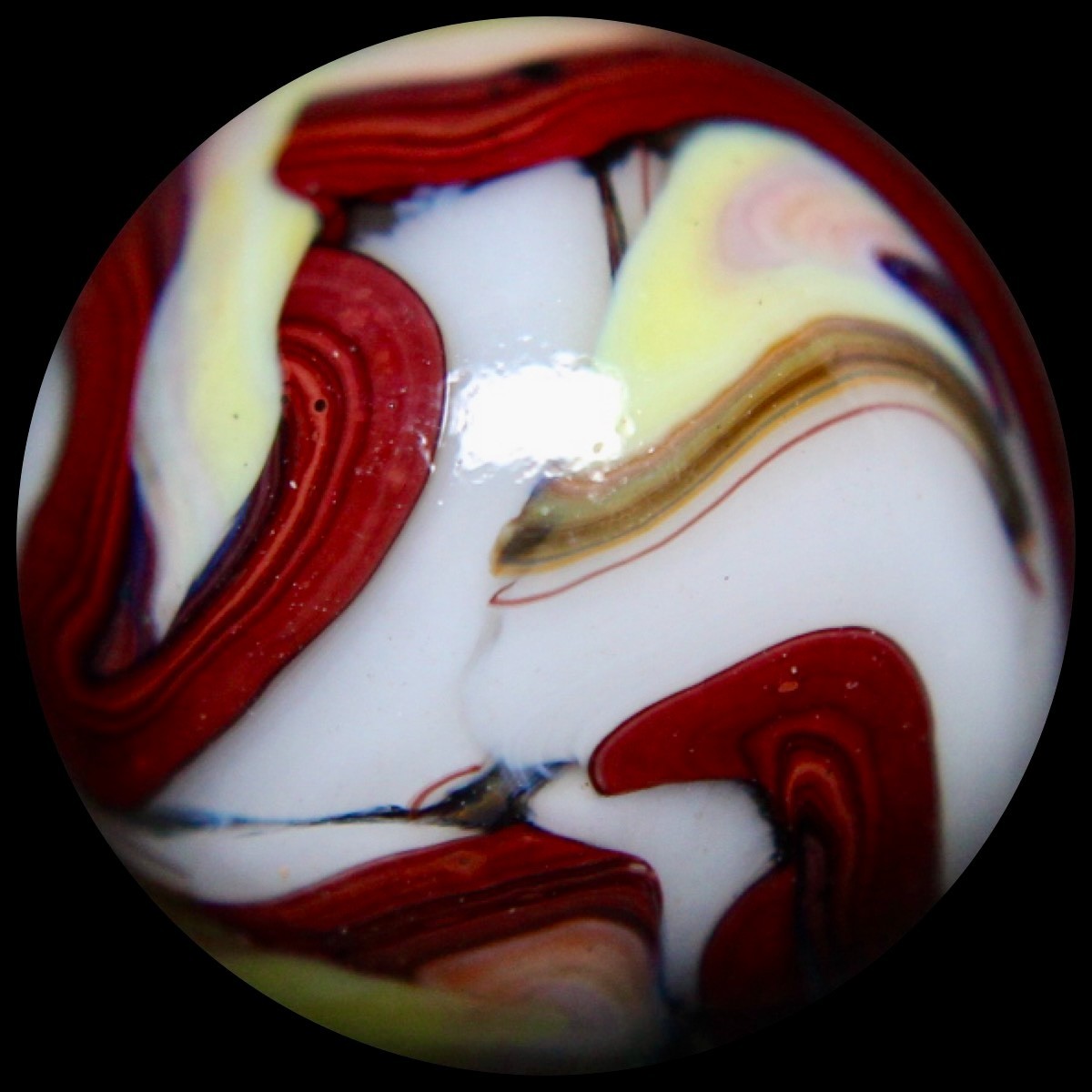 JABO Frankies Marble Collector Series: FAT Oxblood Pinky