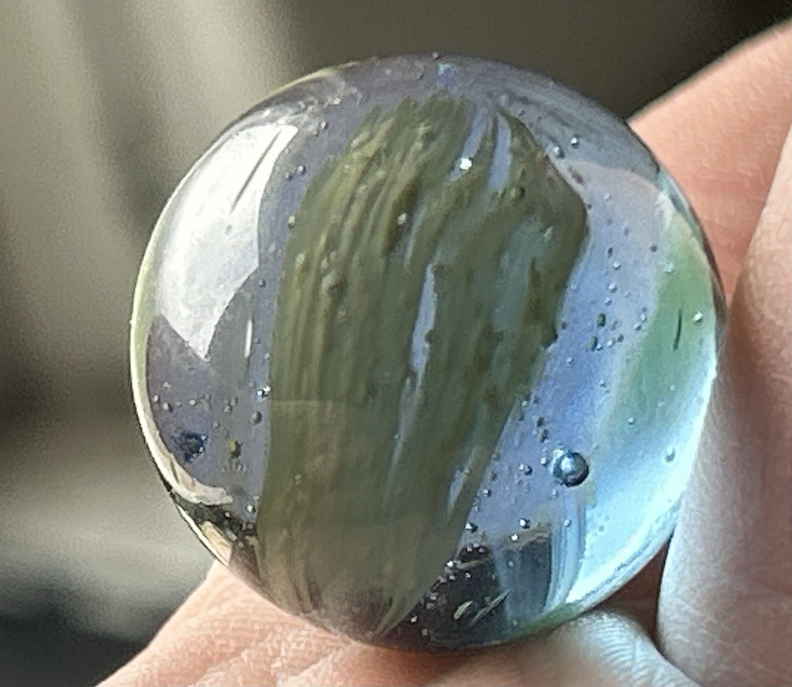 Vintage Akro Agate Or Master Marble 0.90” Multi Color Patch Shooter NM!