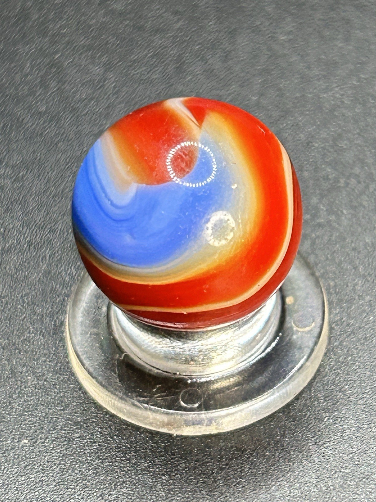 Vintage Akro Corkscrew Marble 3+ Akro Special 0.629”
