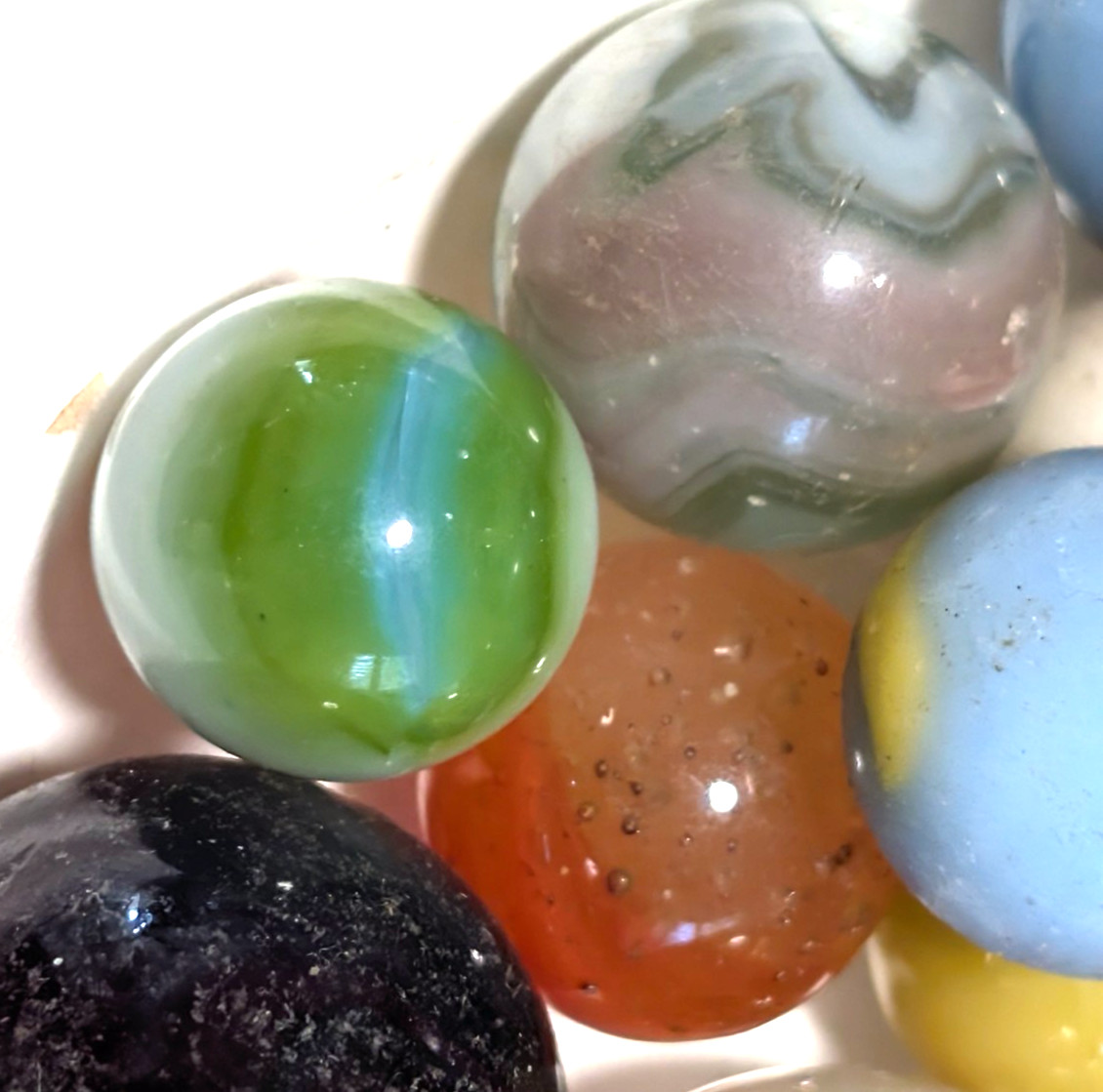 #3 Collectable Mint- Excellent Vintage Mixed Beautiful Marbles, 1930’S-1960’S