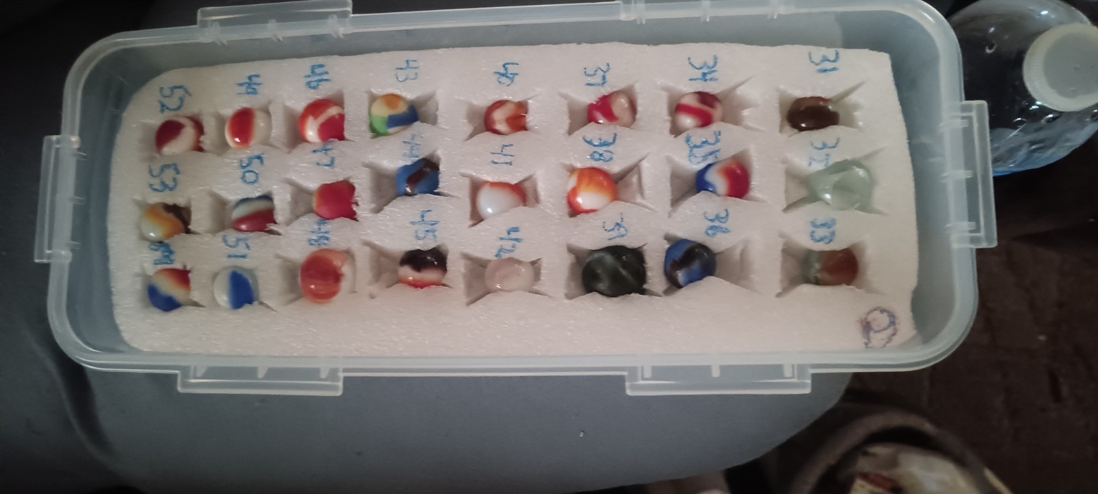old marbles I dugout of a playground pick a number make offer