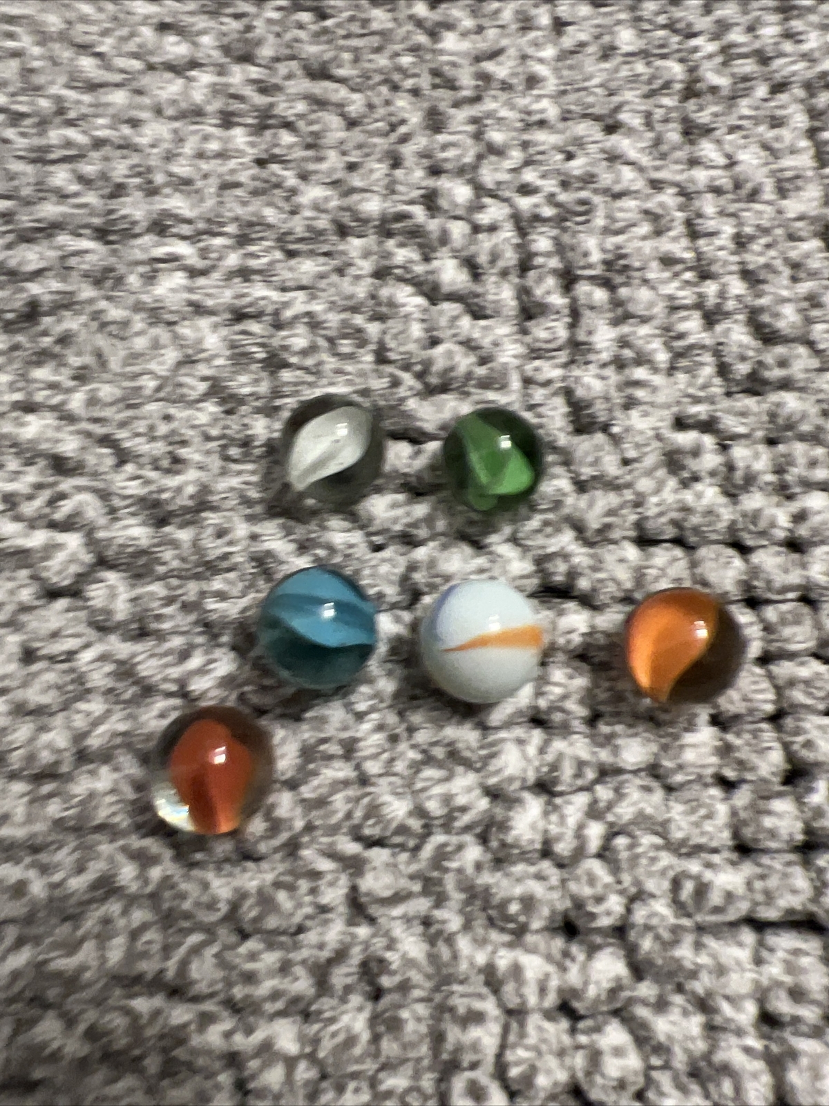 VACOR MARBLES 6PK VNTG GLASS 1.32” MARBLES S#3 (PRE-OWNED)