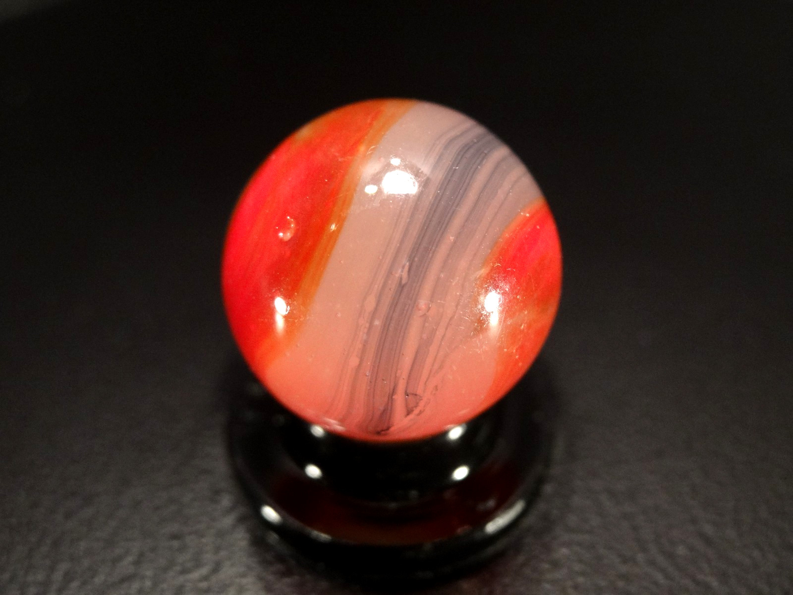 AKRO AGATE ” RINGER ” 🔔🔔🔔 w/BLUE RUNNER CORK VHTF 👍