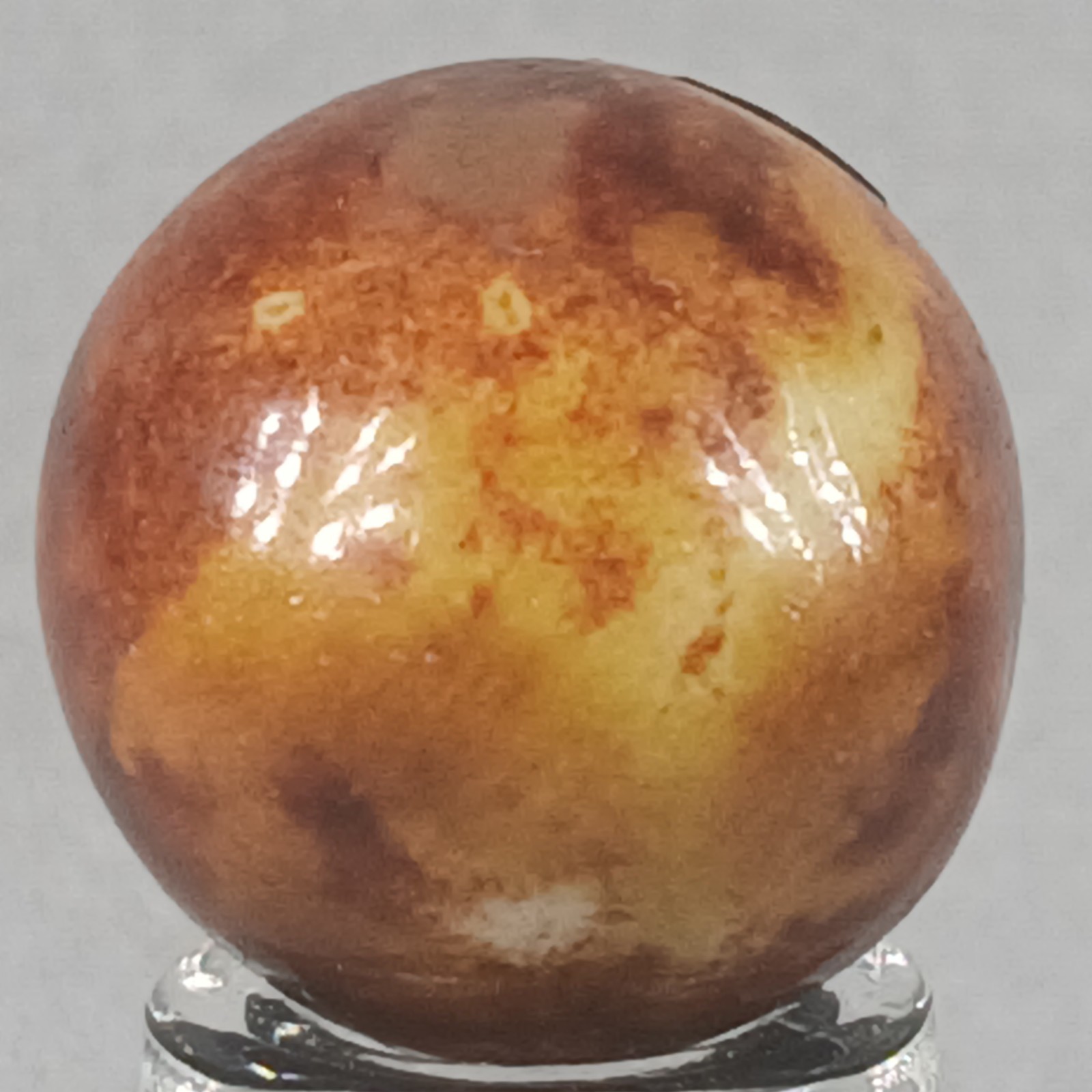 Vintage Brown Bennington Clay Marble .65 Inches Near-Mint Condition
