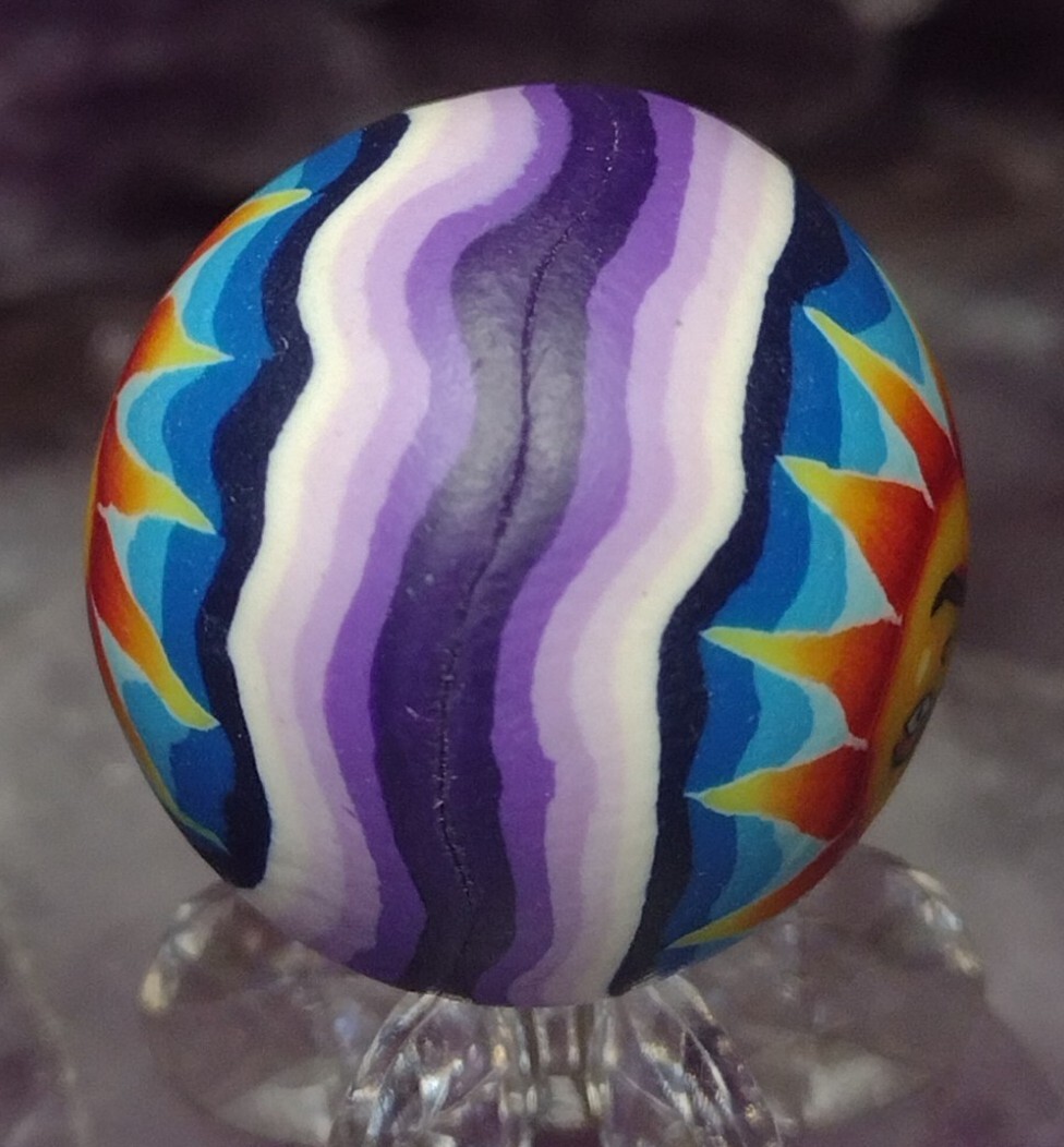 .99″ GROOVY SUN 🌞 ART MARBLES MINT