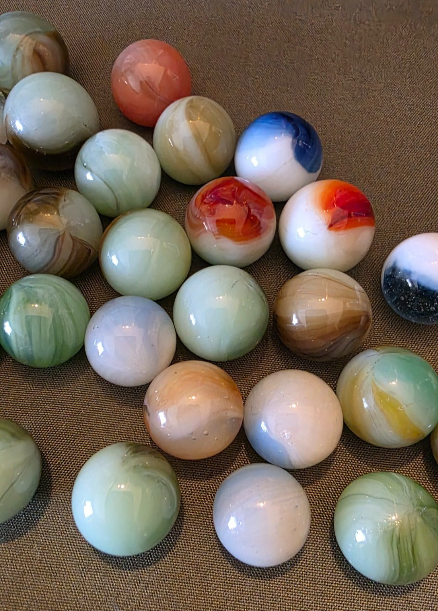 Vintage Marble Lot Master possibly others Beautiful Marbles M/NM Lot 5 Free Ship