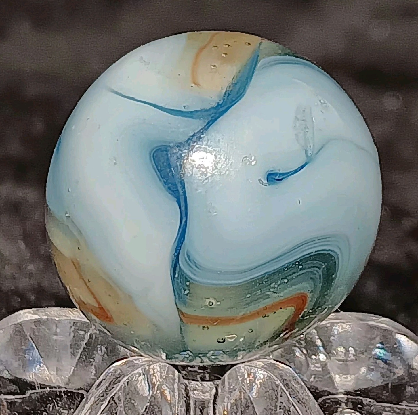(HTF) Vintage Ravenswood Swirl Marble. .65″ Mint. TOP SHELF KEEPER