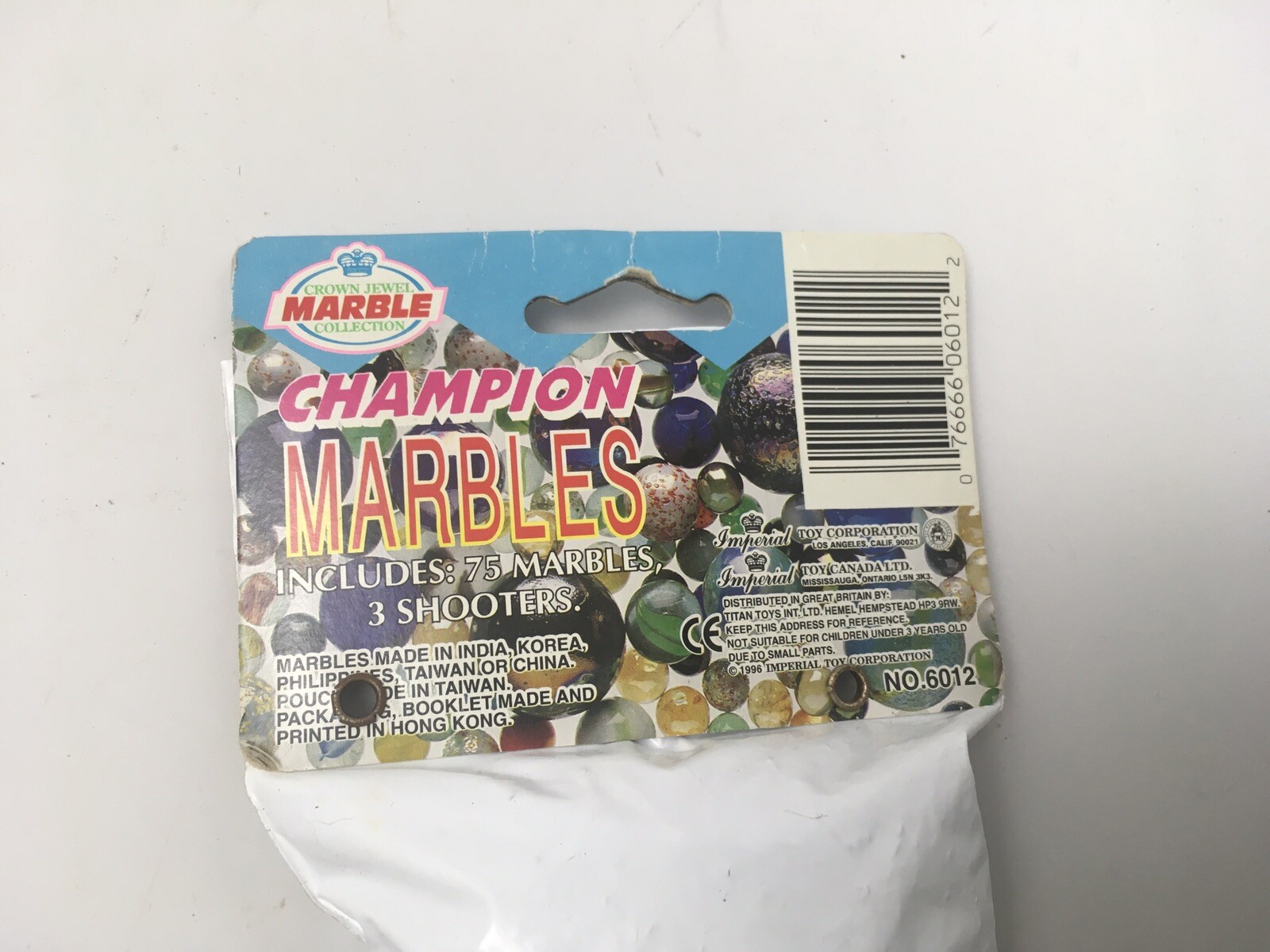 Champion Marbles Bag of 75 Variety 3 Shooters some confetti marbles 1996