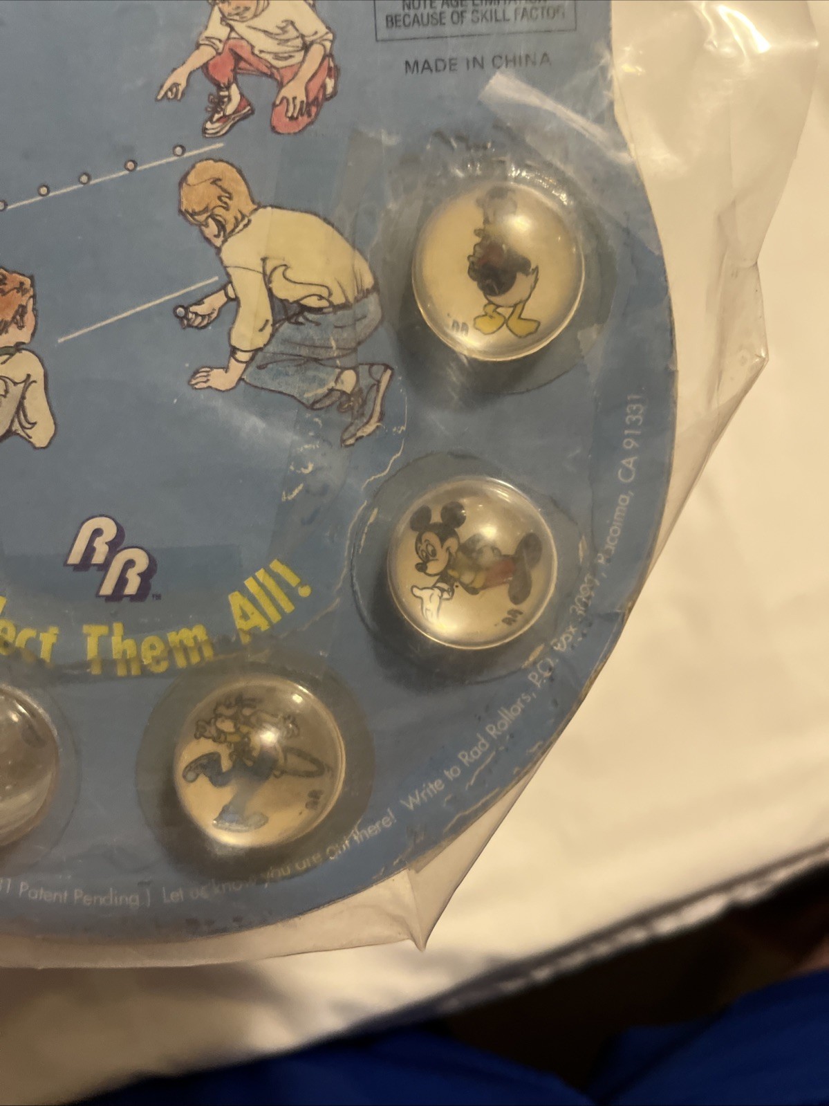 Vintage Rad Rollers Action Marbles Mickey’s Collection Mickey Mouse 1990