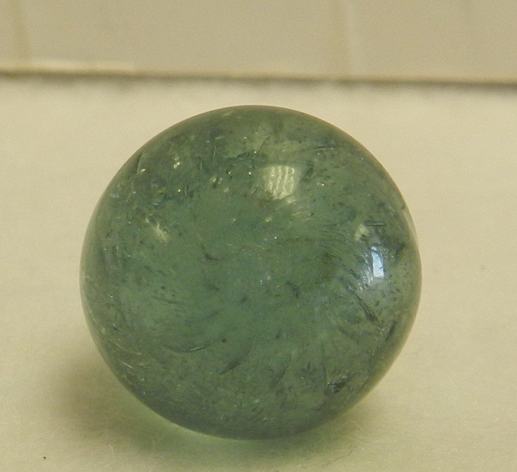 #20123m Vintage German Handmade Mica Marble .70 Inches *Near Mint*