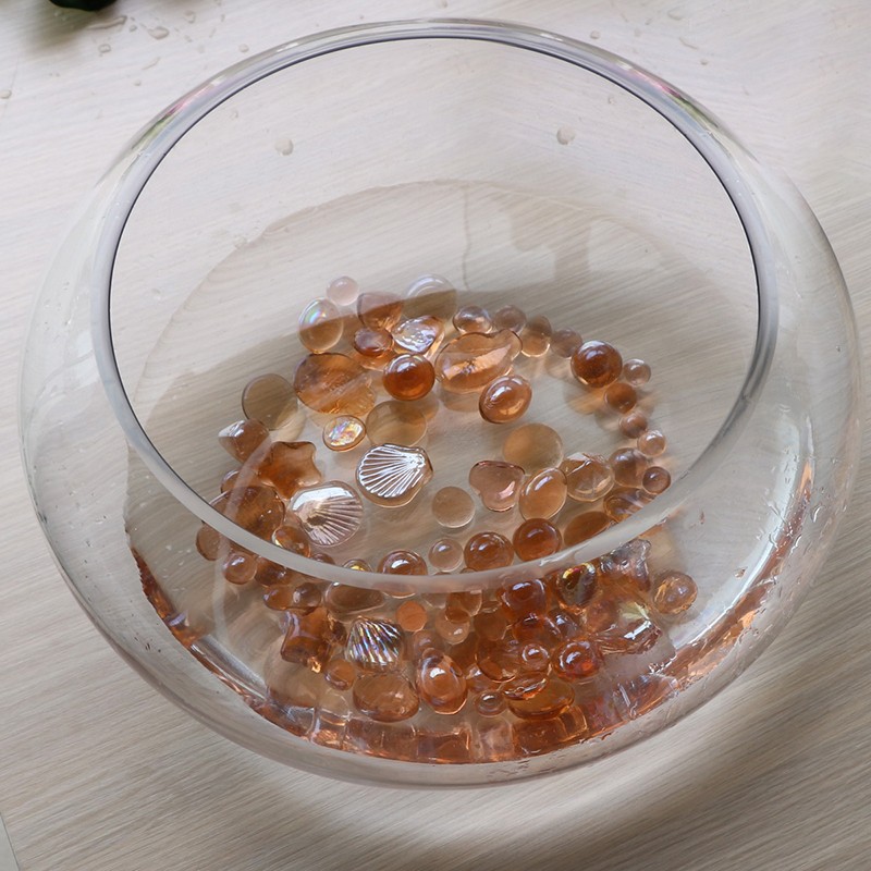 Water Red Glass Marbles Glass Beads Vase Fish Tank Decor Kids Toy Game Crafts