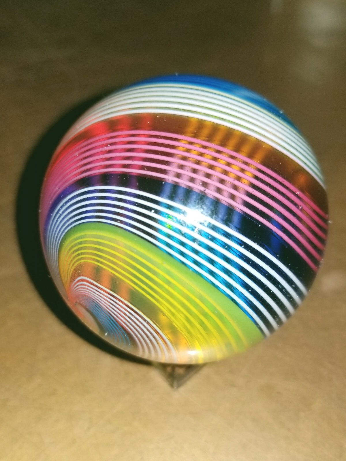 Handmade Glass Marble Hot House Glass Studios Fine Liner Translucent 1.70″