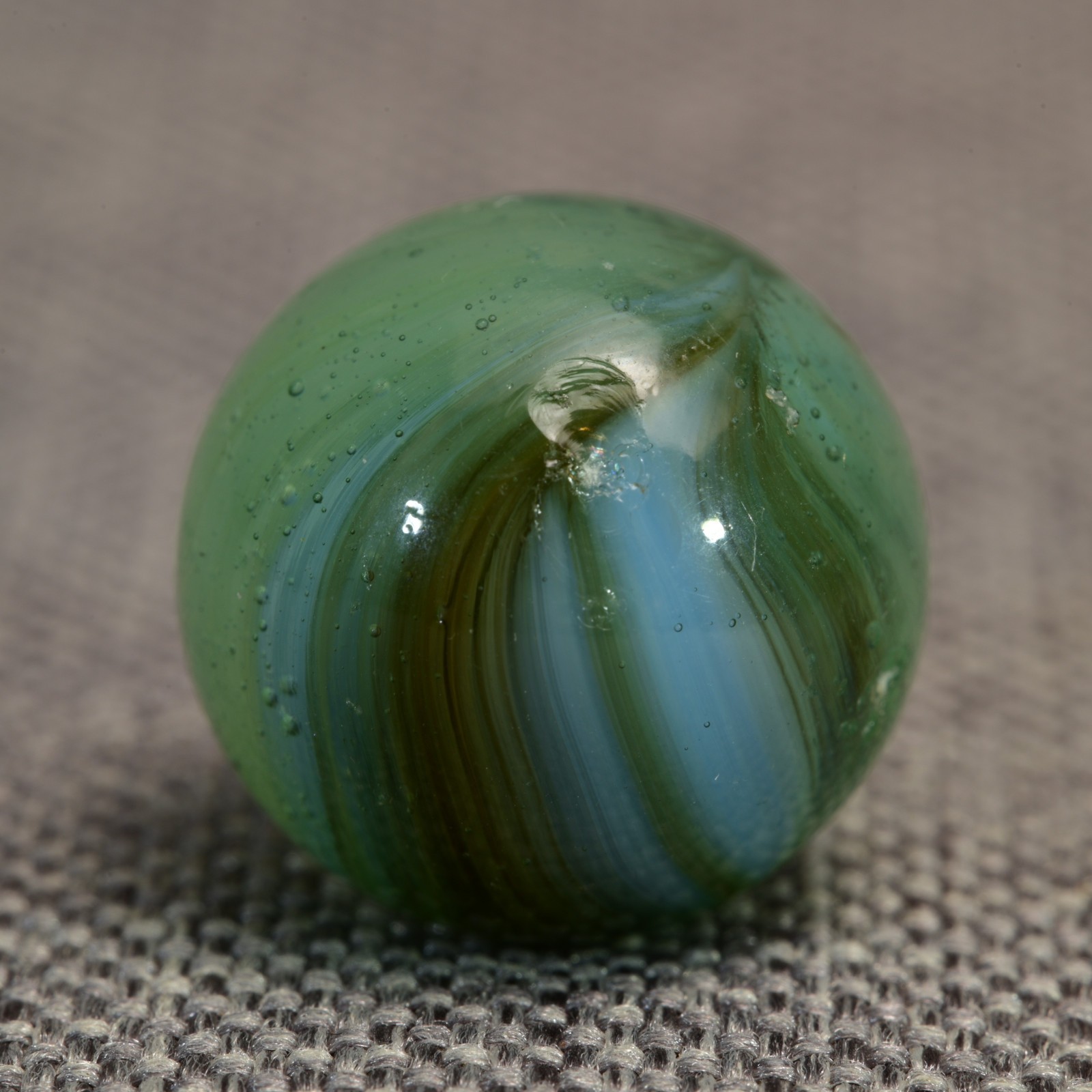 Master Sunburst Marble Vintage American 1930-1971 Rich Aqua & Earth 19/32”