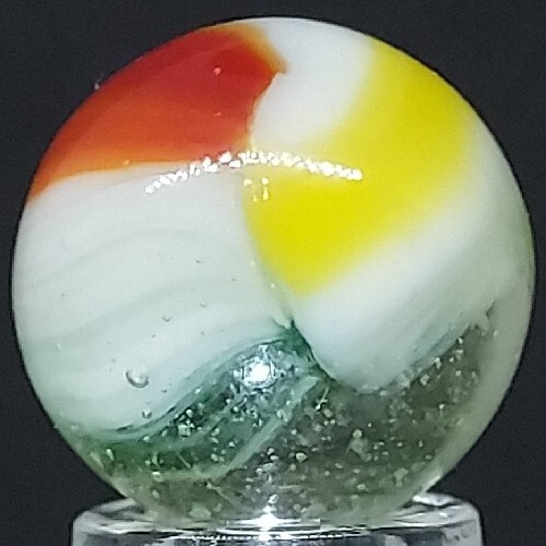Vintage Vitro Patch Marble 5/8 Inch Size Mint Condition