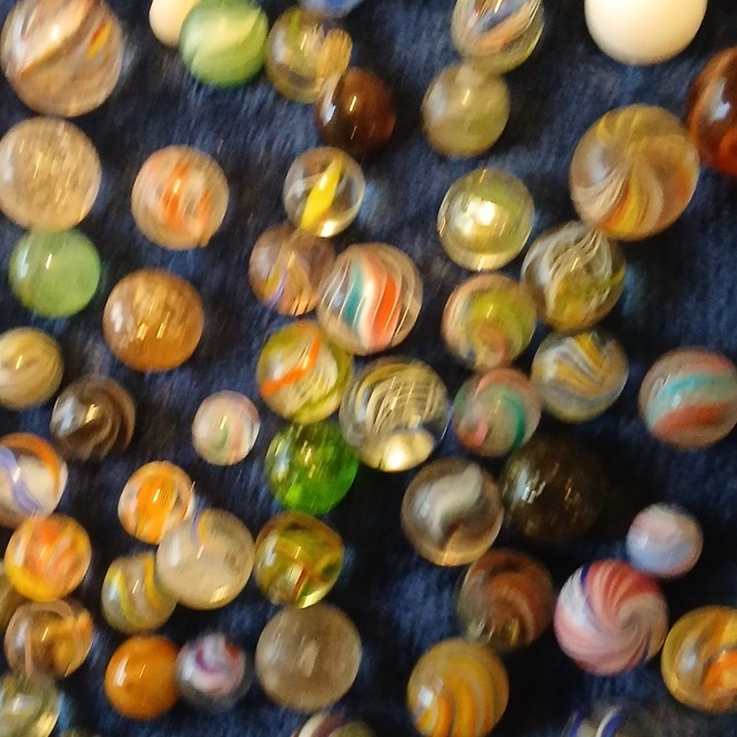 German – Assorted Glass Swirl & Clay, Various Colors/Sizes, Ending My Collection