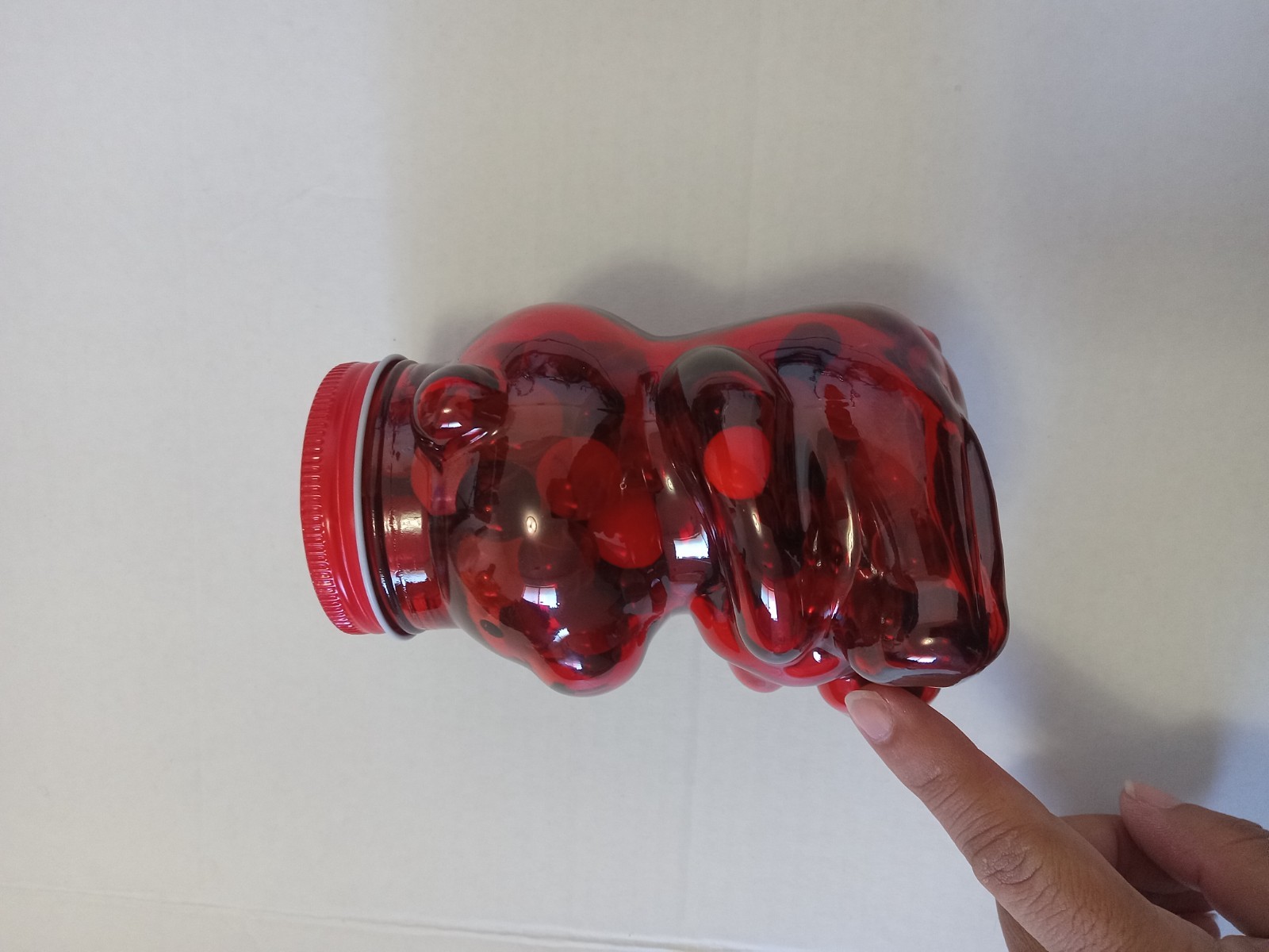 Vintage Glass Bear jar of Marbles Collection mix Colors 1.5 pounds free gift