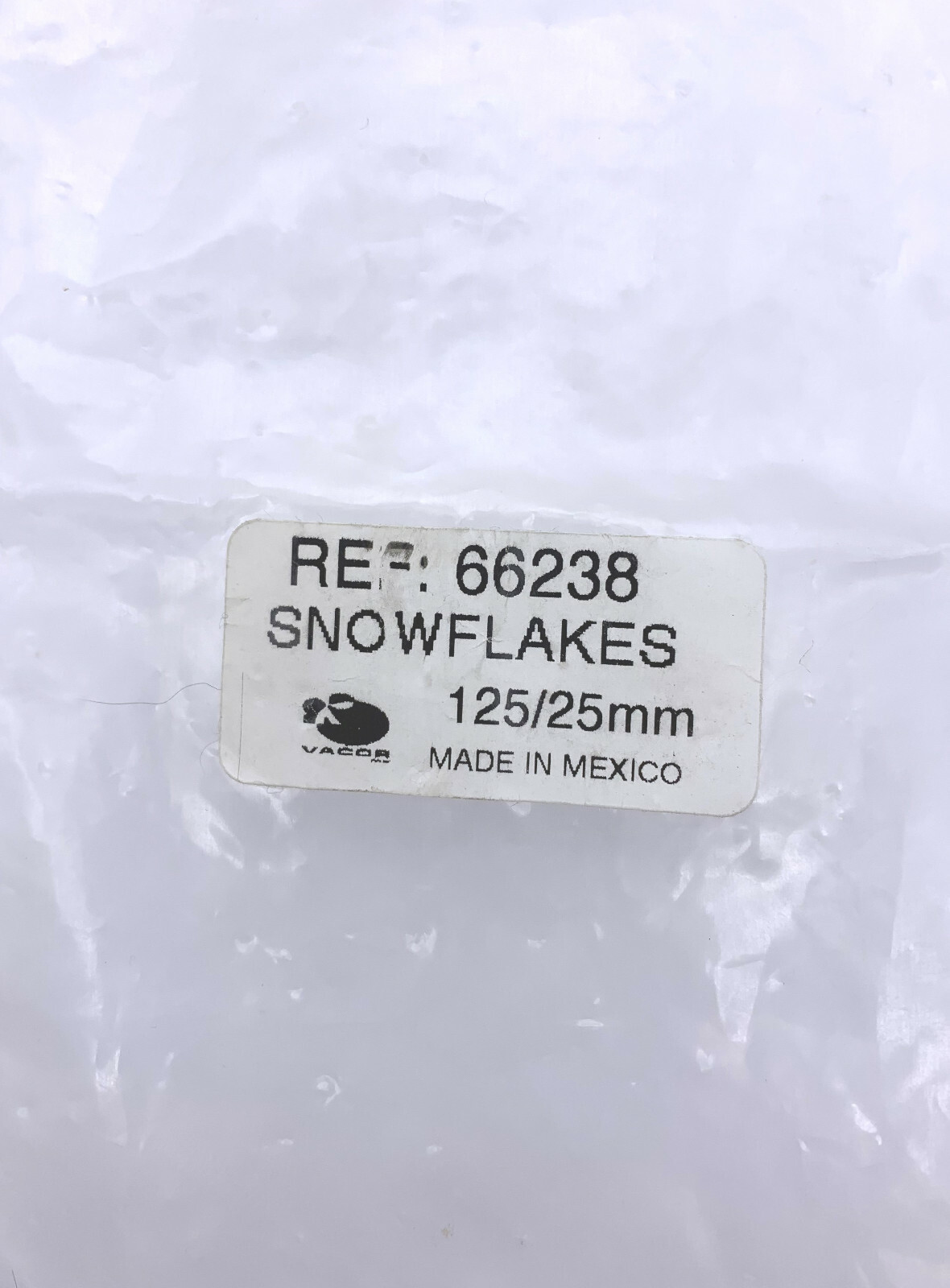 Pack of 5 White Snowflake 25mm Cats Eye Glass Marble VACOR 1997-2008 Cats Eye