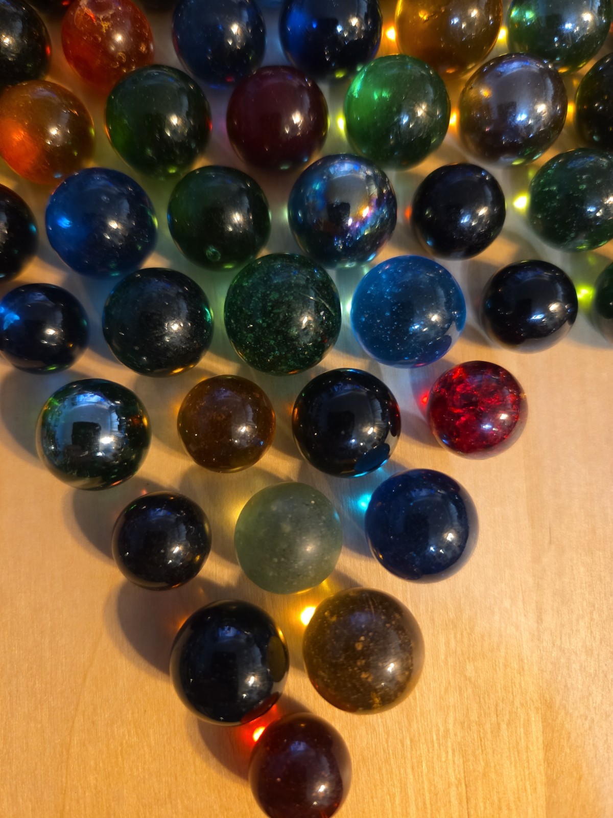 Clearie Marbles Lot Of 121 No Clear Clearies