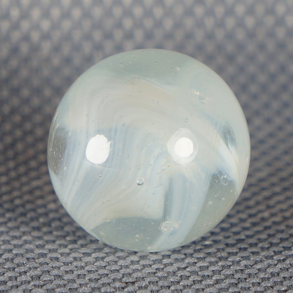 Vintage Marble: NM+ 19/32 West Virginia Clear White Swirl -One Killer Old Mib