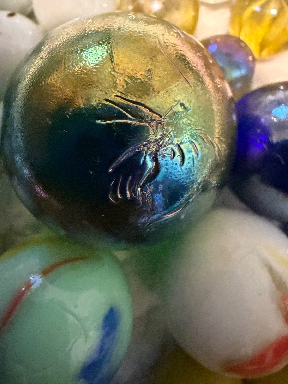 Vintage Marbles….1 Pound 9 Ounce Lot