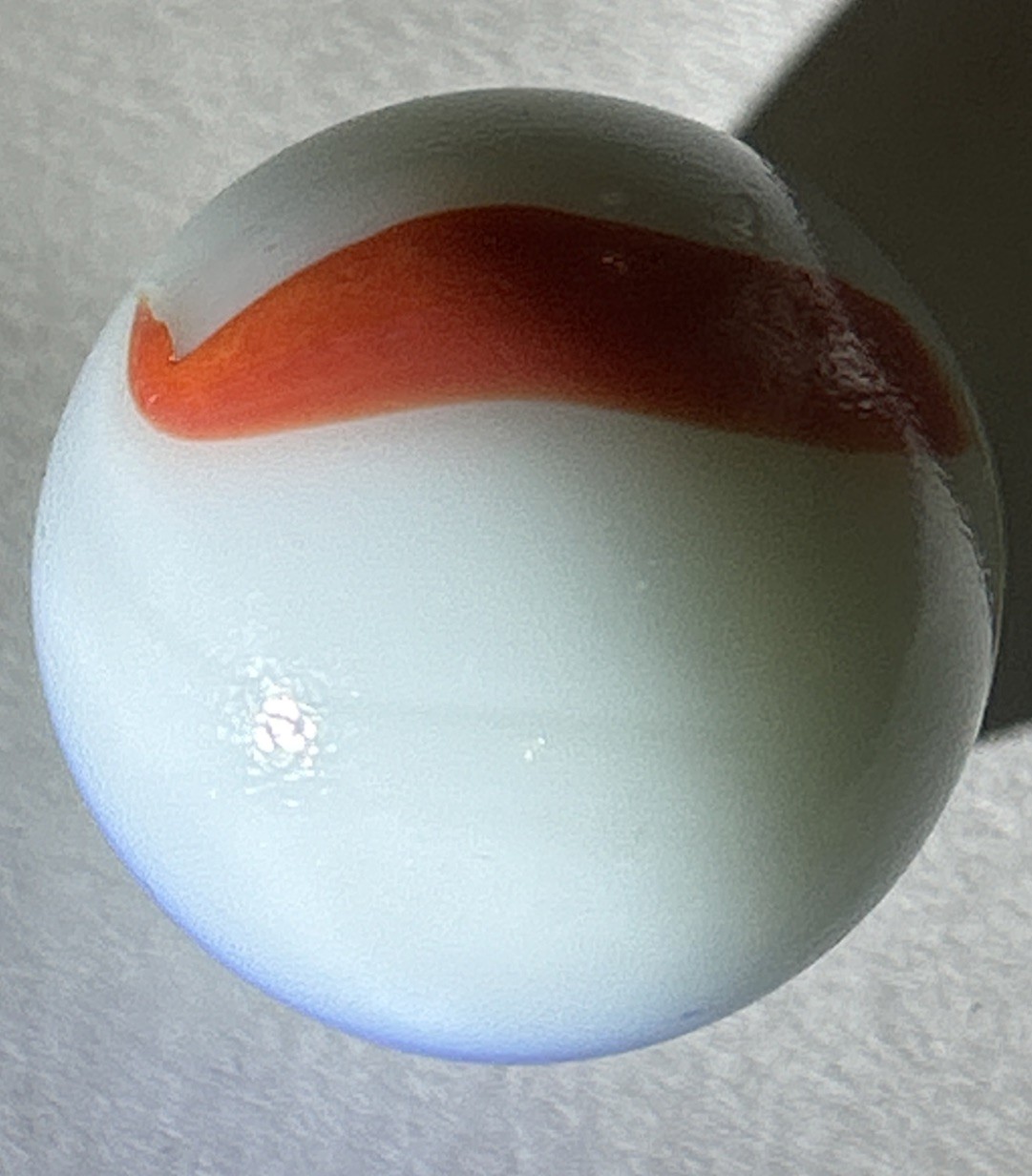 1” PELTIER GLASS COMPANY, National Line Rainbo Ketchup Mustard Blue Sky Picasso
