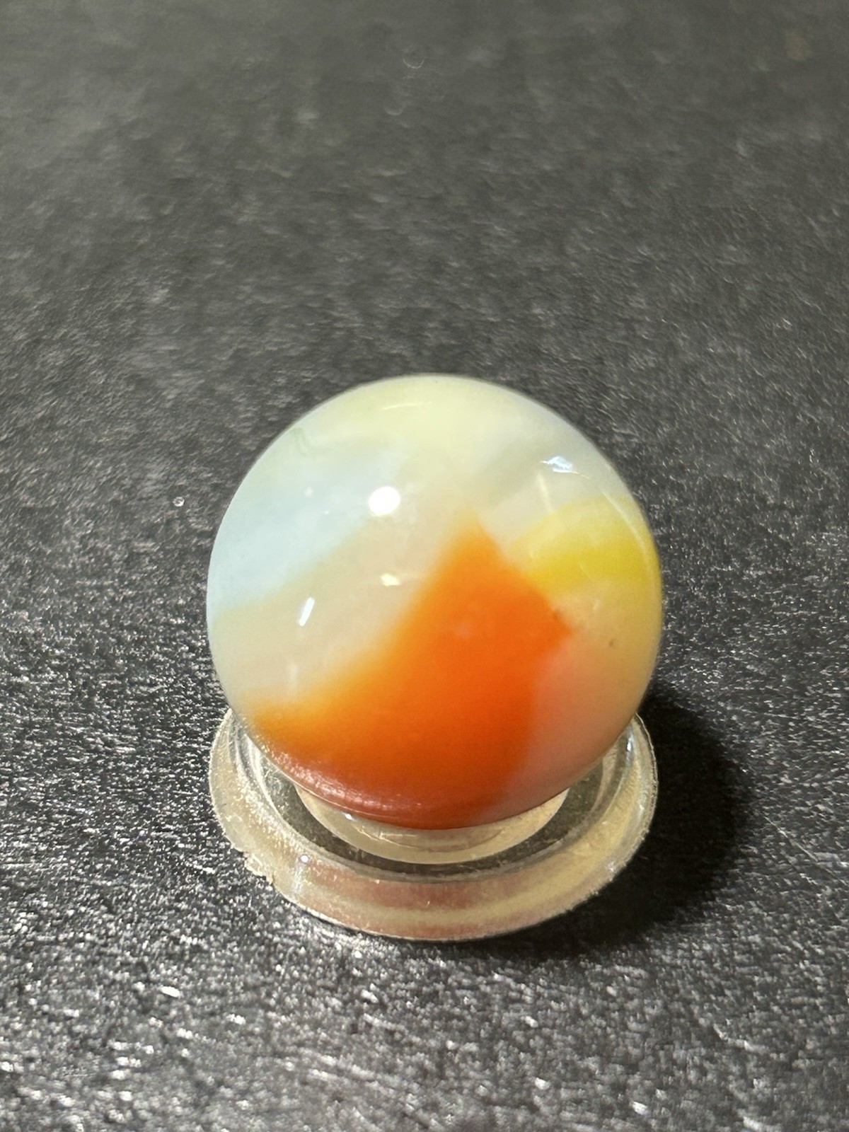 Rare Vitro TRI-LITE Patch Marble Vintage Marbles 0.69” Multicolored Wet Mint