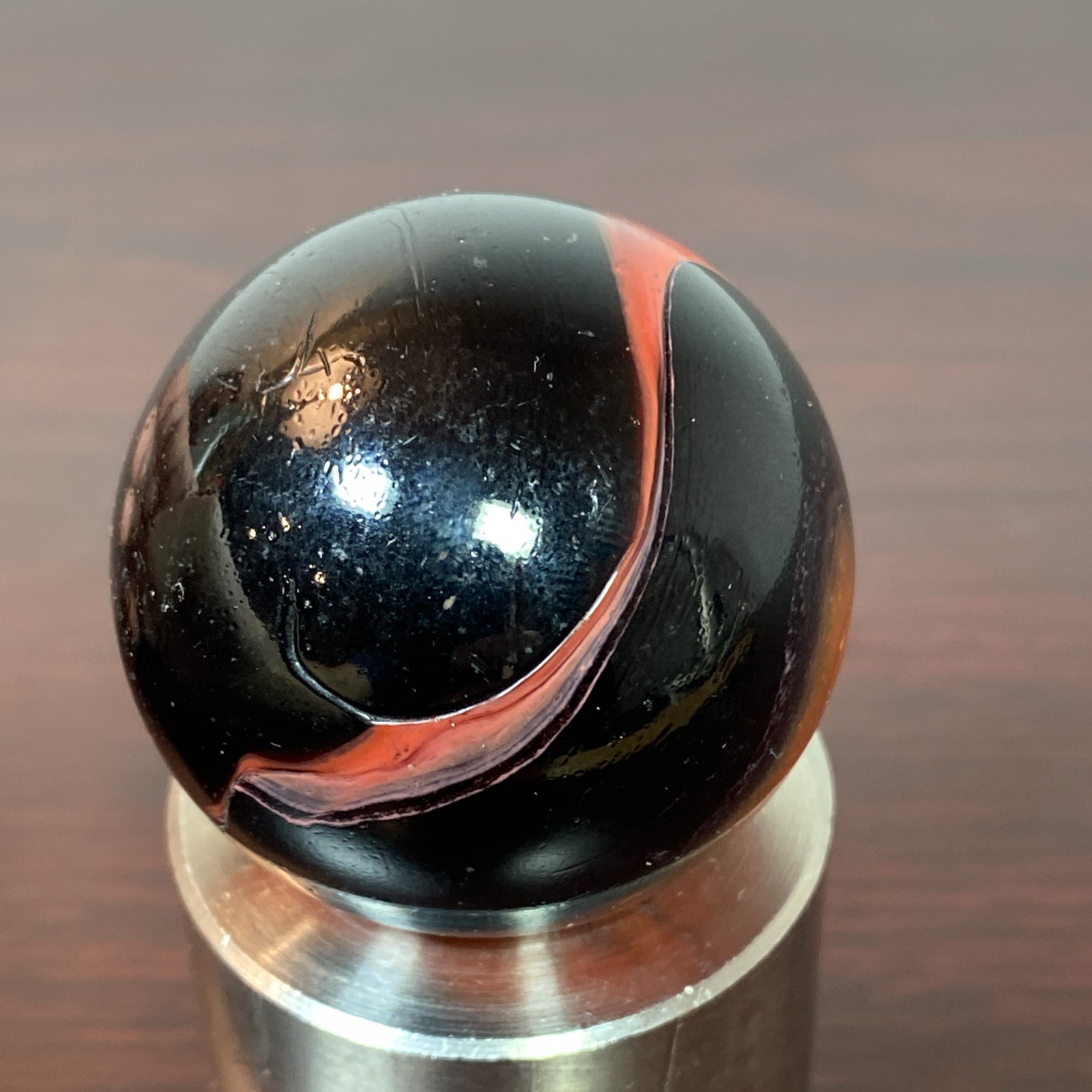 VACOR TWISTER 1.6” Electric Orange Black Boulder MEGA Mammoth Toe Breaker Marble