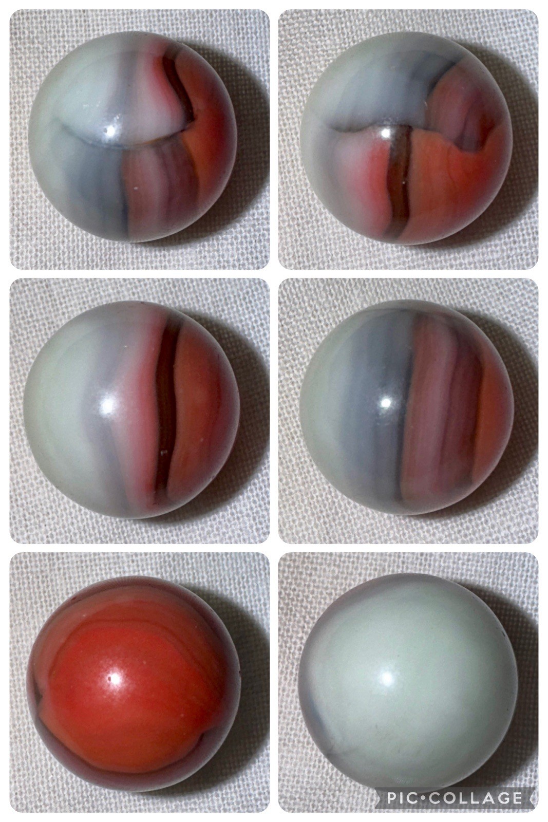 Vintage Vitro Conqueror Patch Marble, 0.62 in, Mint