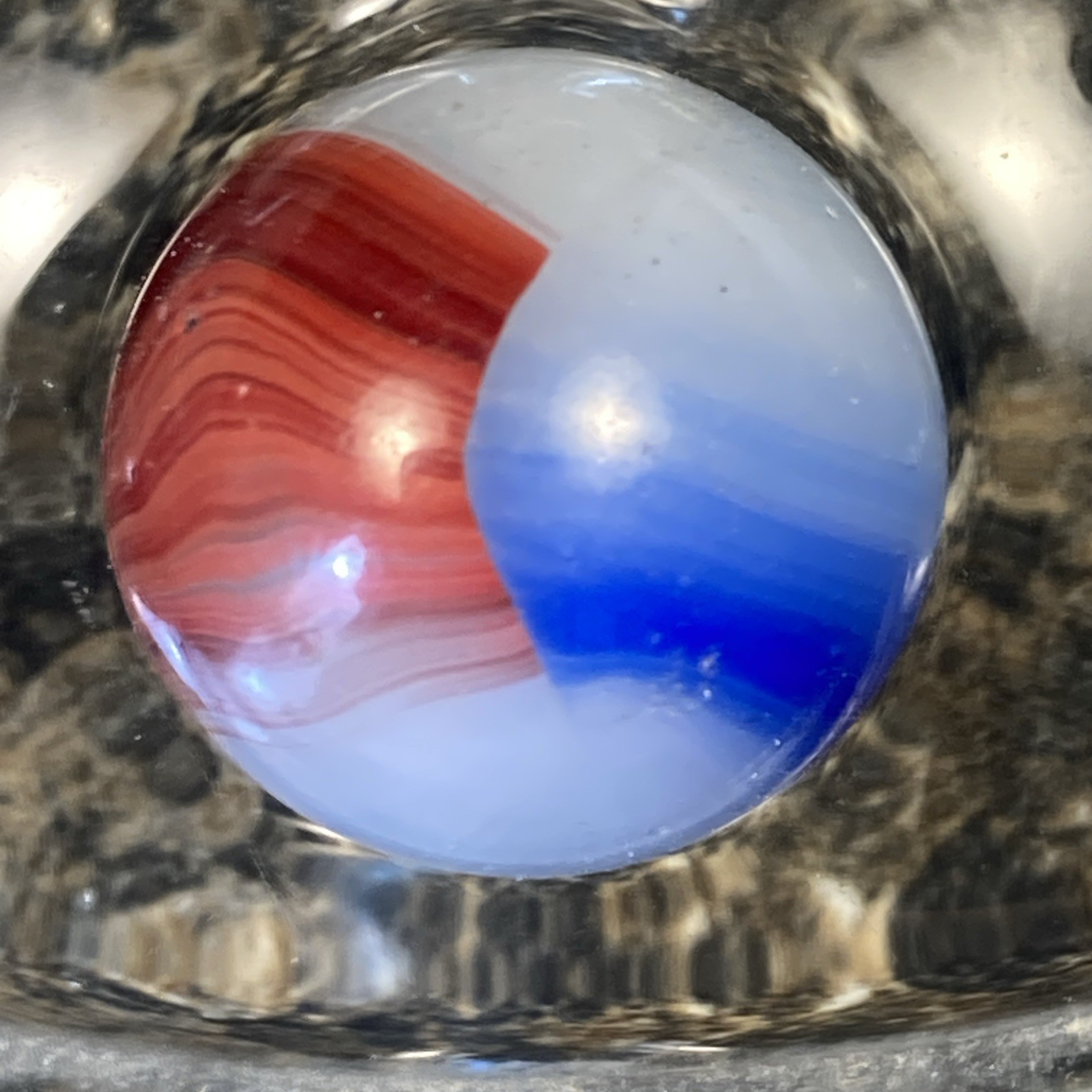 Sweet Akro Agate Sweet Oxblood Patch .66” P19